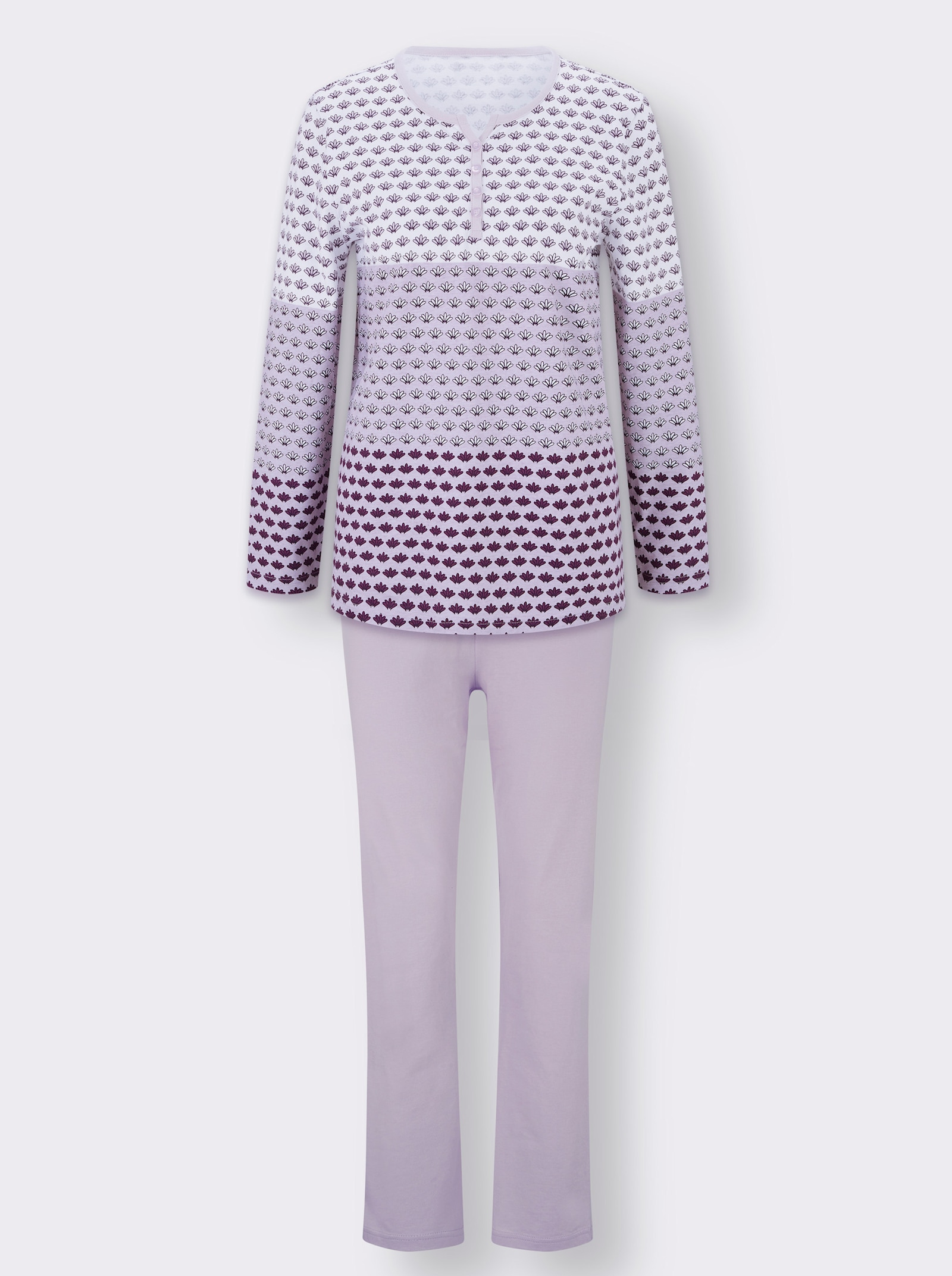 wäschepur Pyjama met kleurverloop - ecru/lila