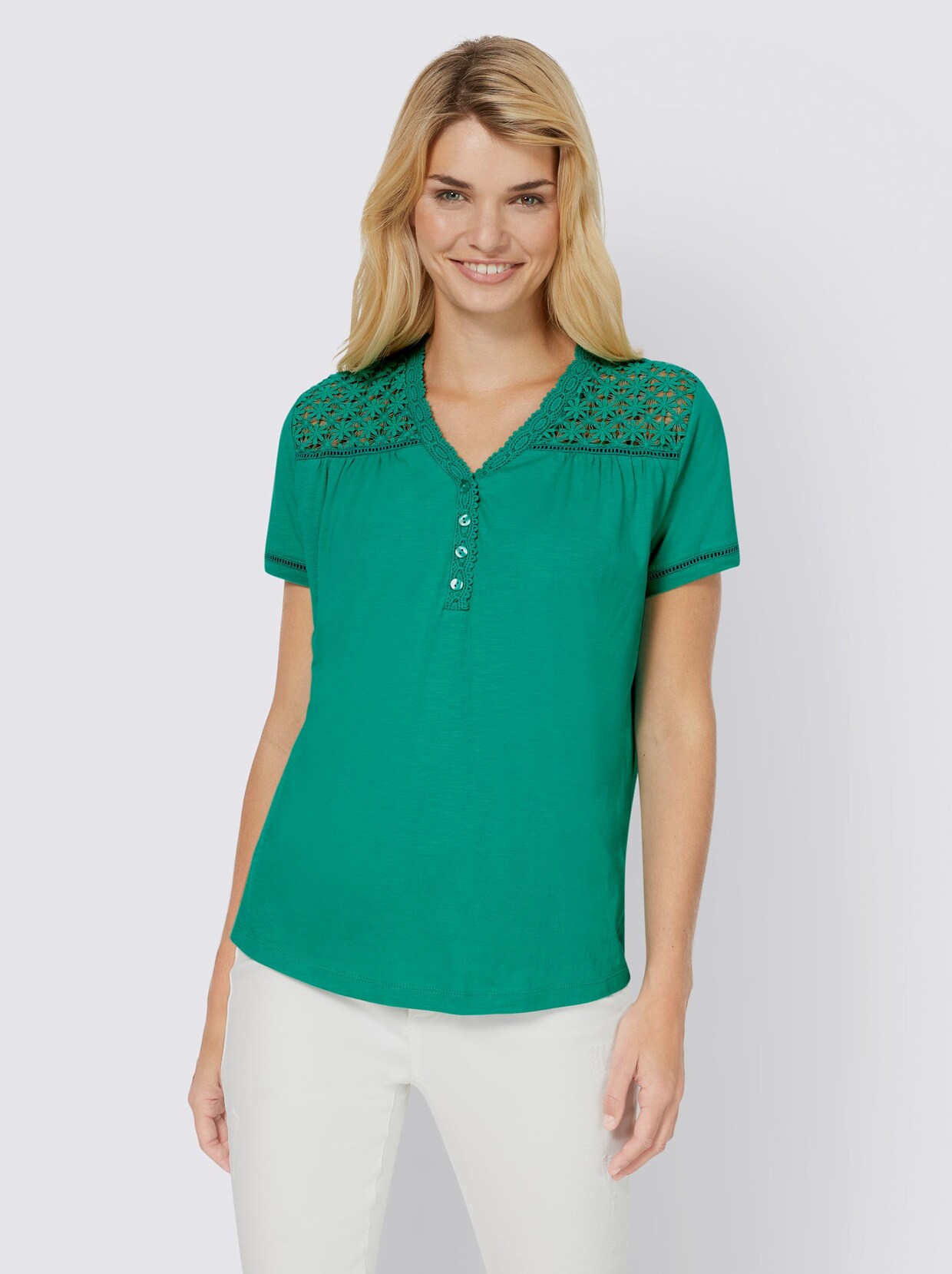 Linea Tesini Shirt - smaragd