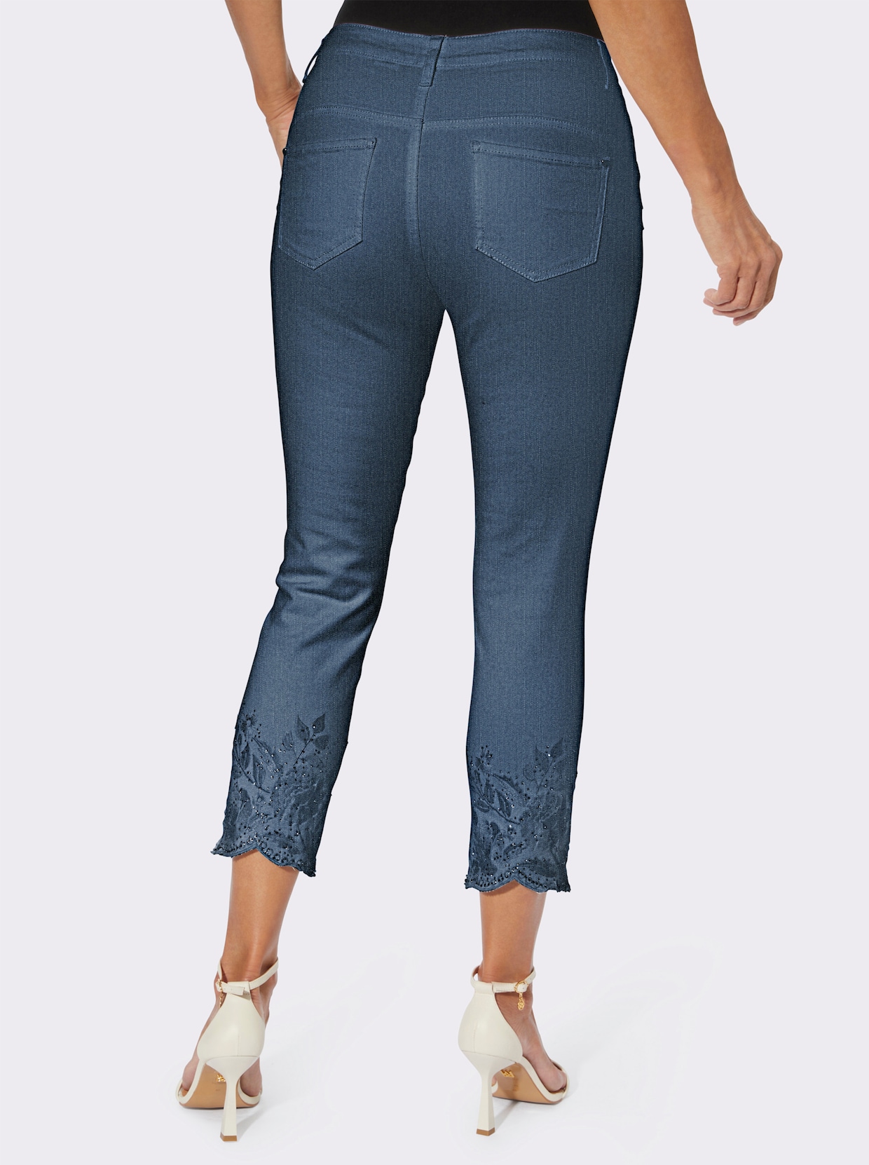 7/8-jeans - blue-bleached