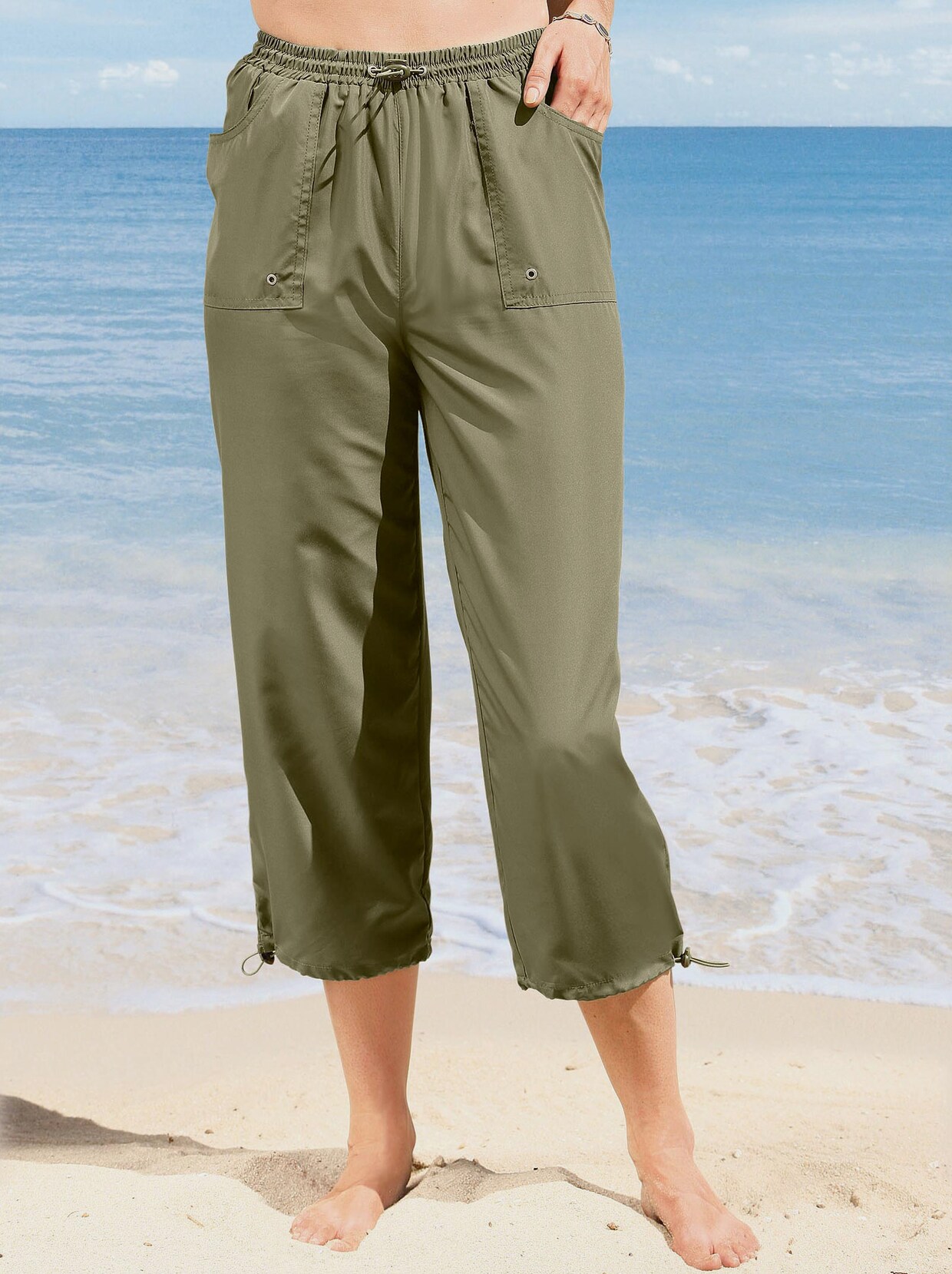 7/8-Hose - khaki