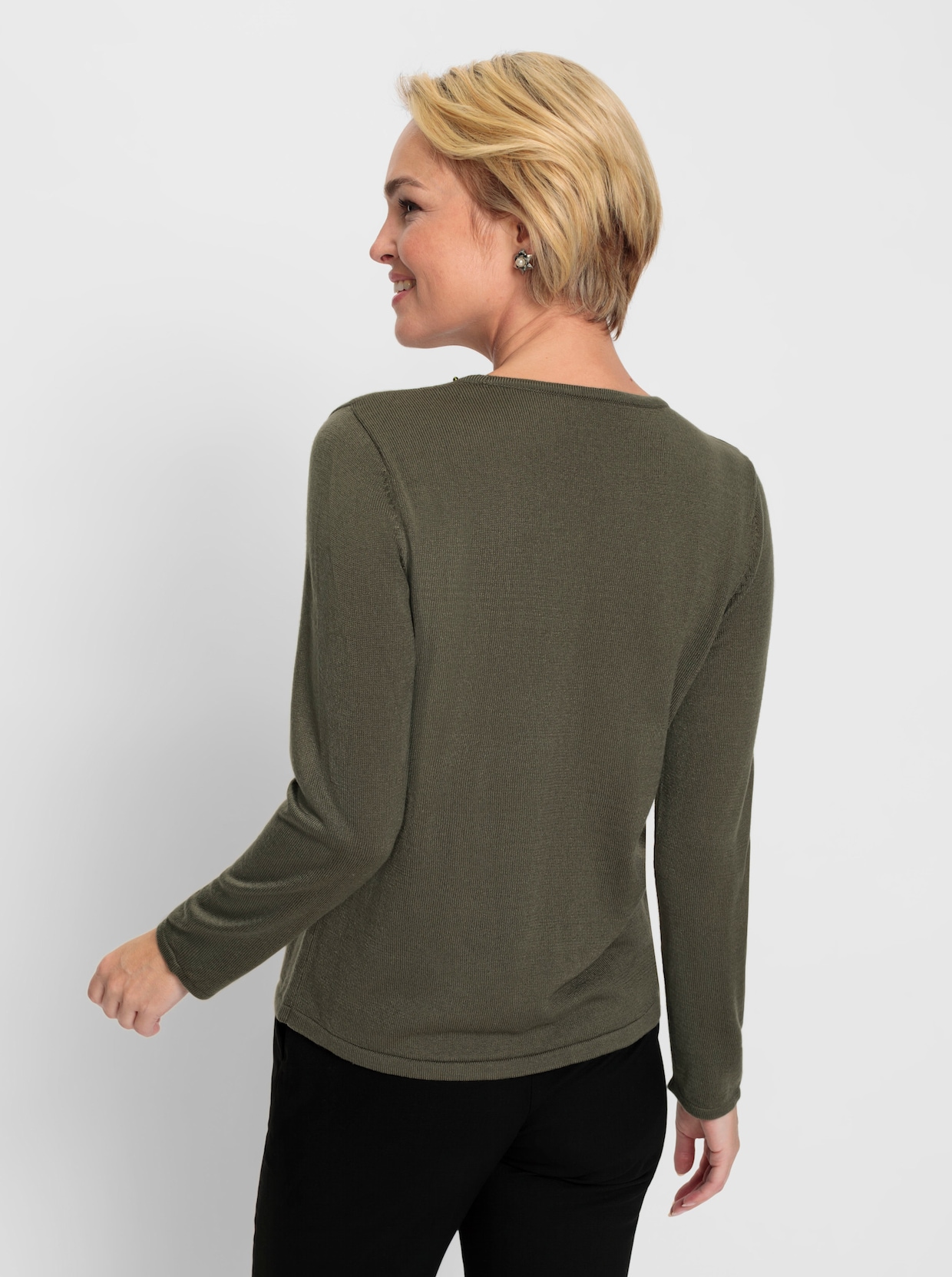 Pullover met lange mouwen - kaki