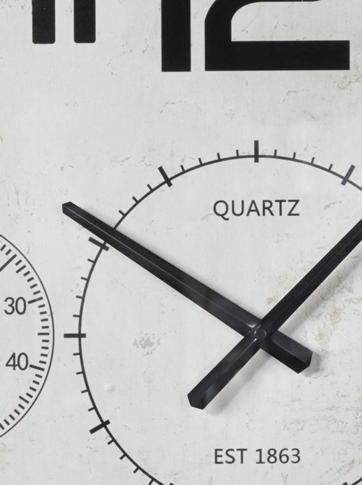 Impressionen Wanduhr - schwarz-weiß