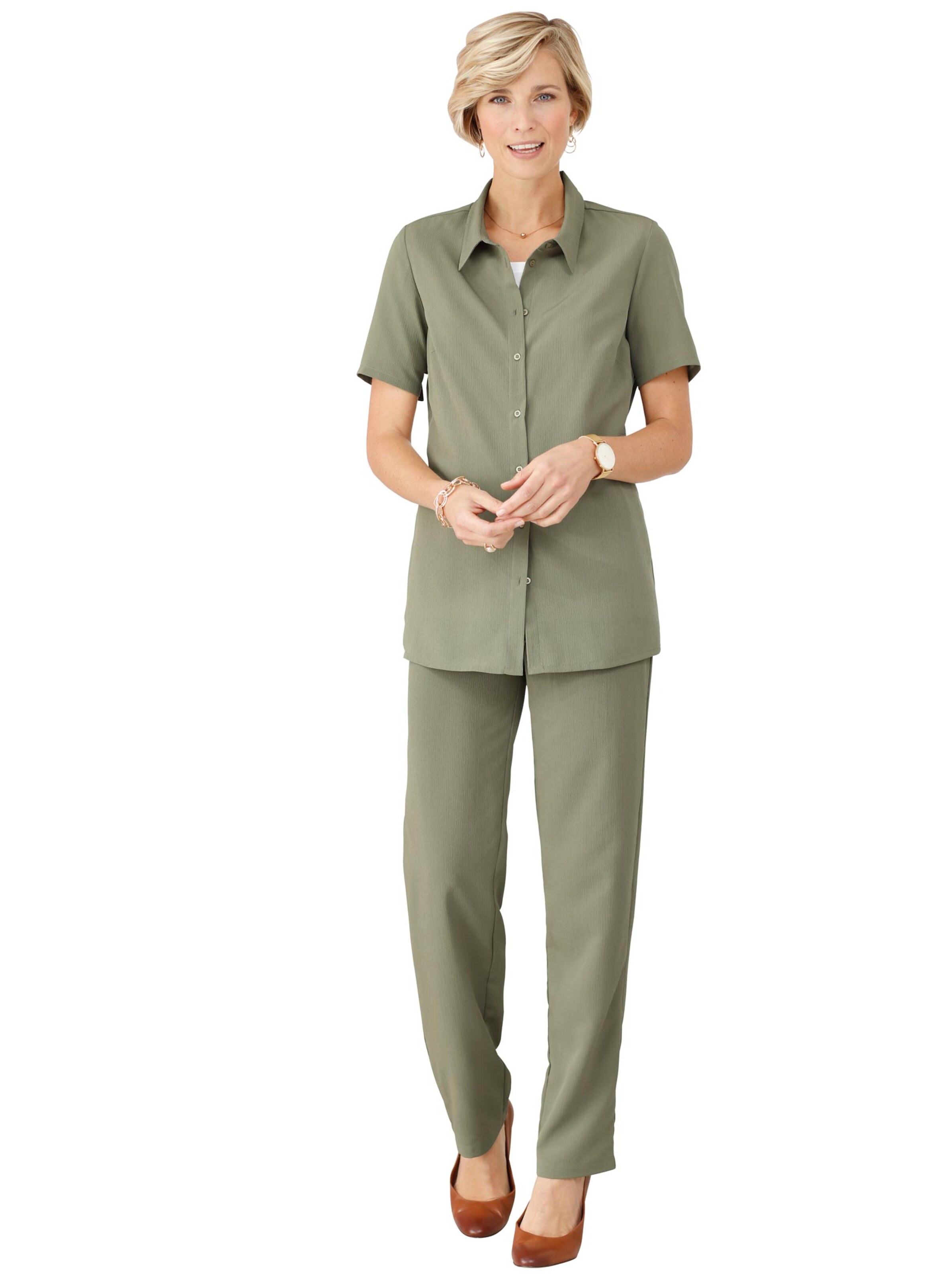 Bluse - khaki
