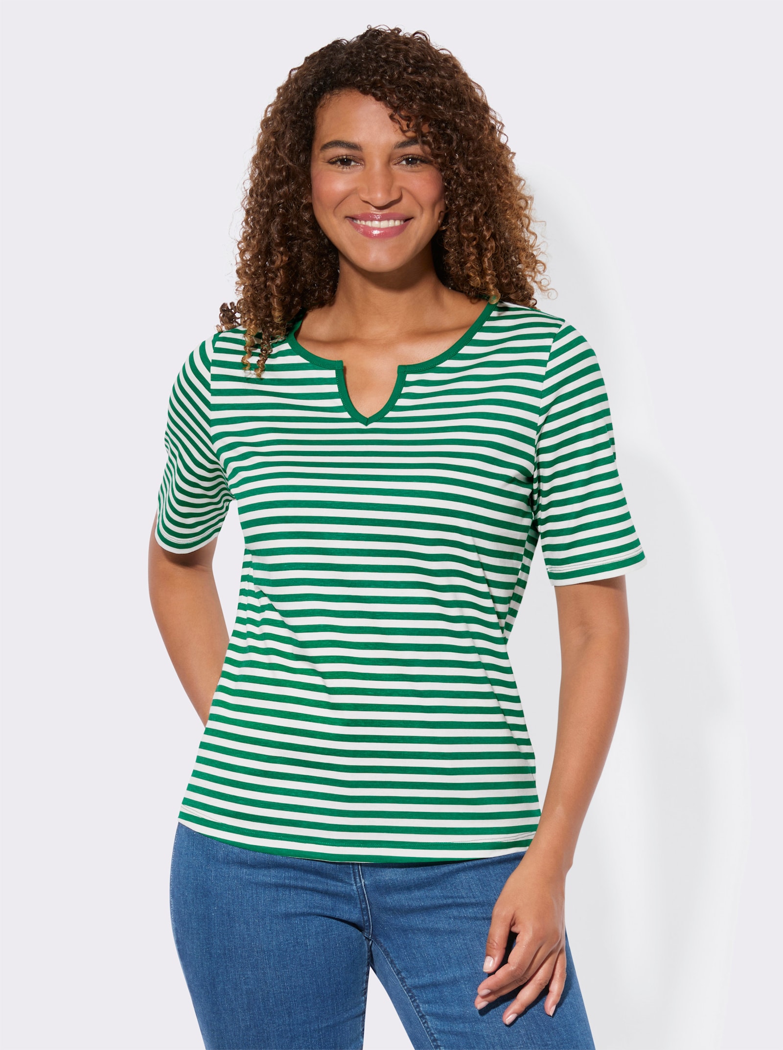 Shirt-Set mit kurzen Ärmeln - grün