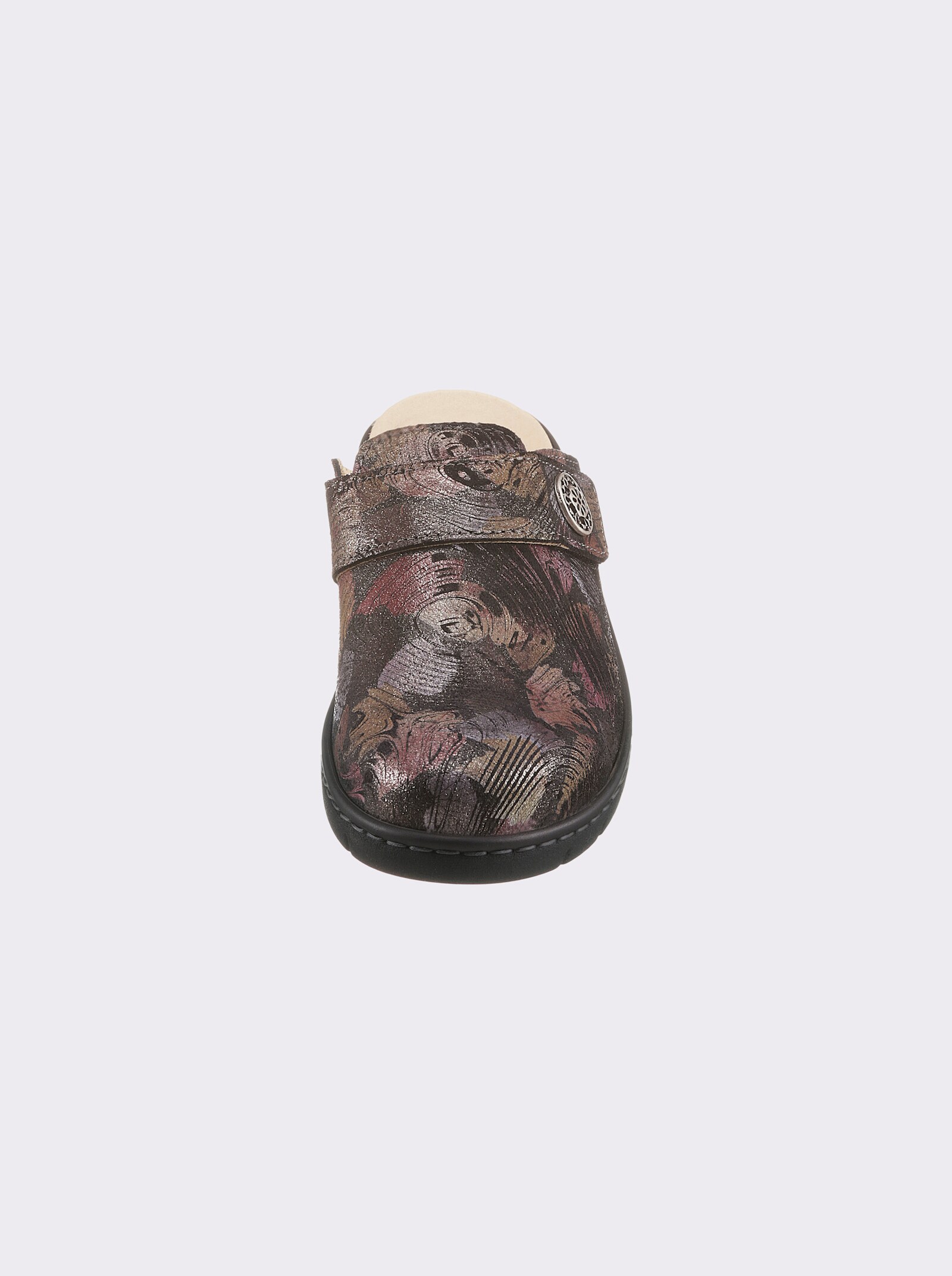 Belvida Clog - schwarz-bedruckt