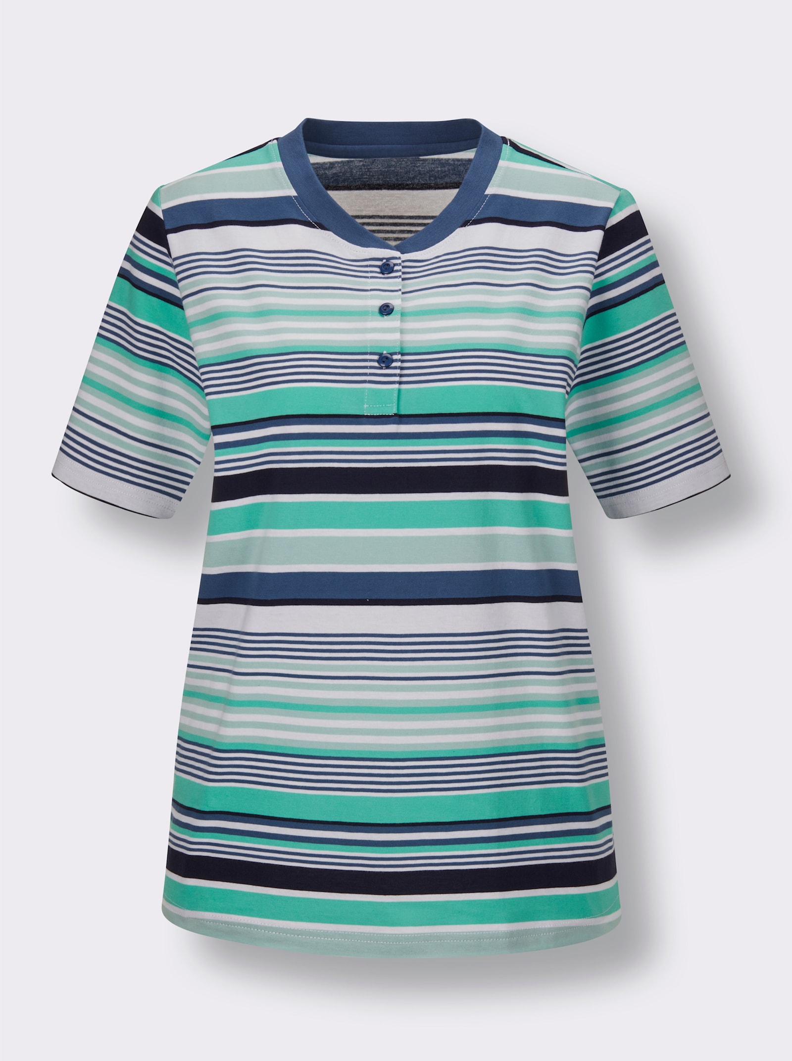 wäschepur Capri kostýmek - džínová modrá-mátová-proužek