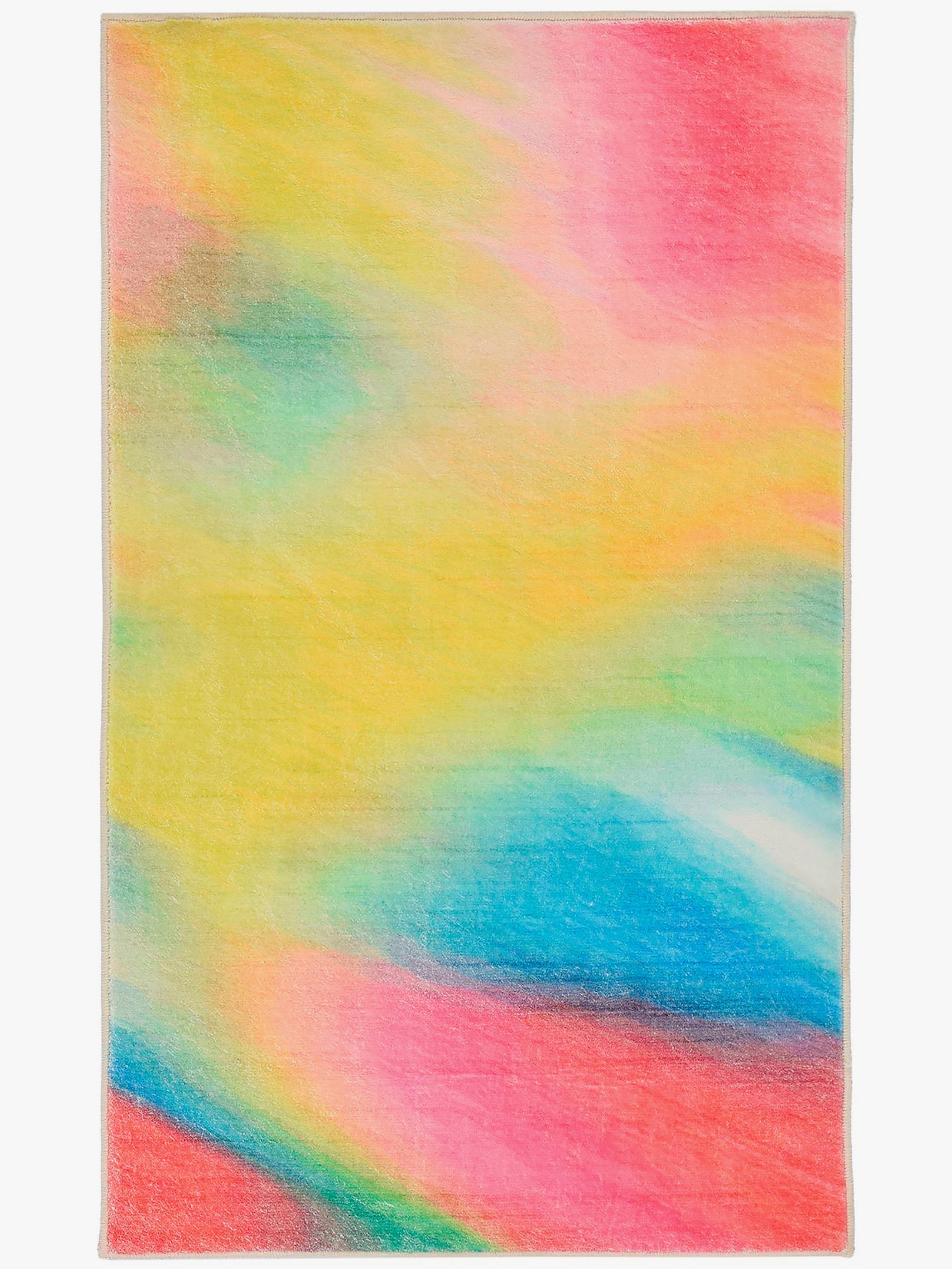 Theko Badematte - gelb-pink