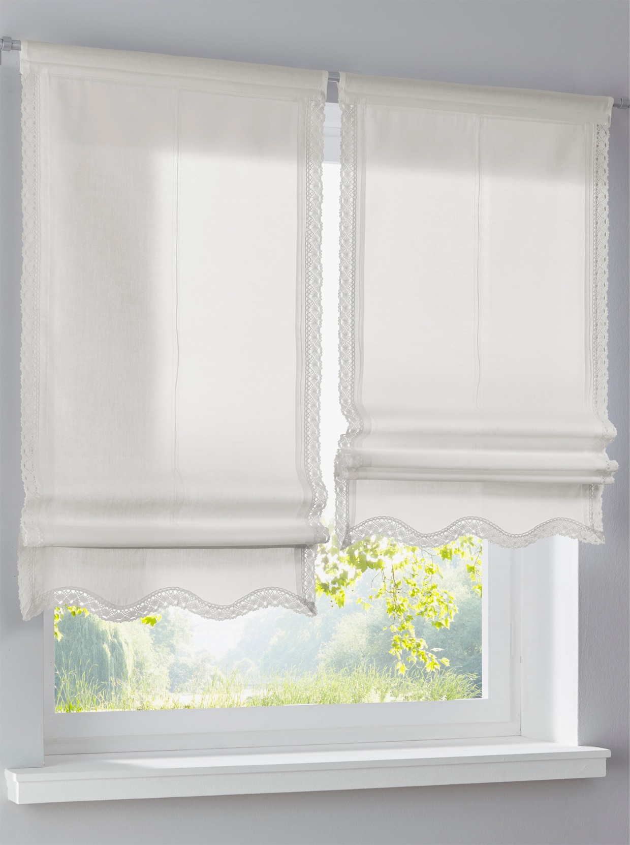 heine home vouwgordijn - wit
