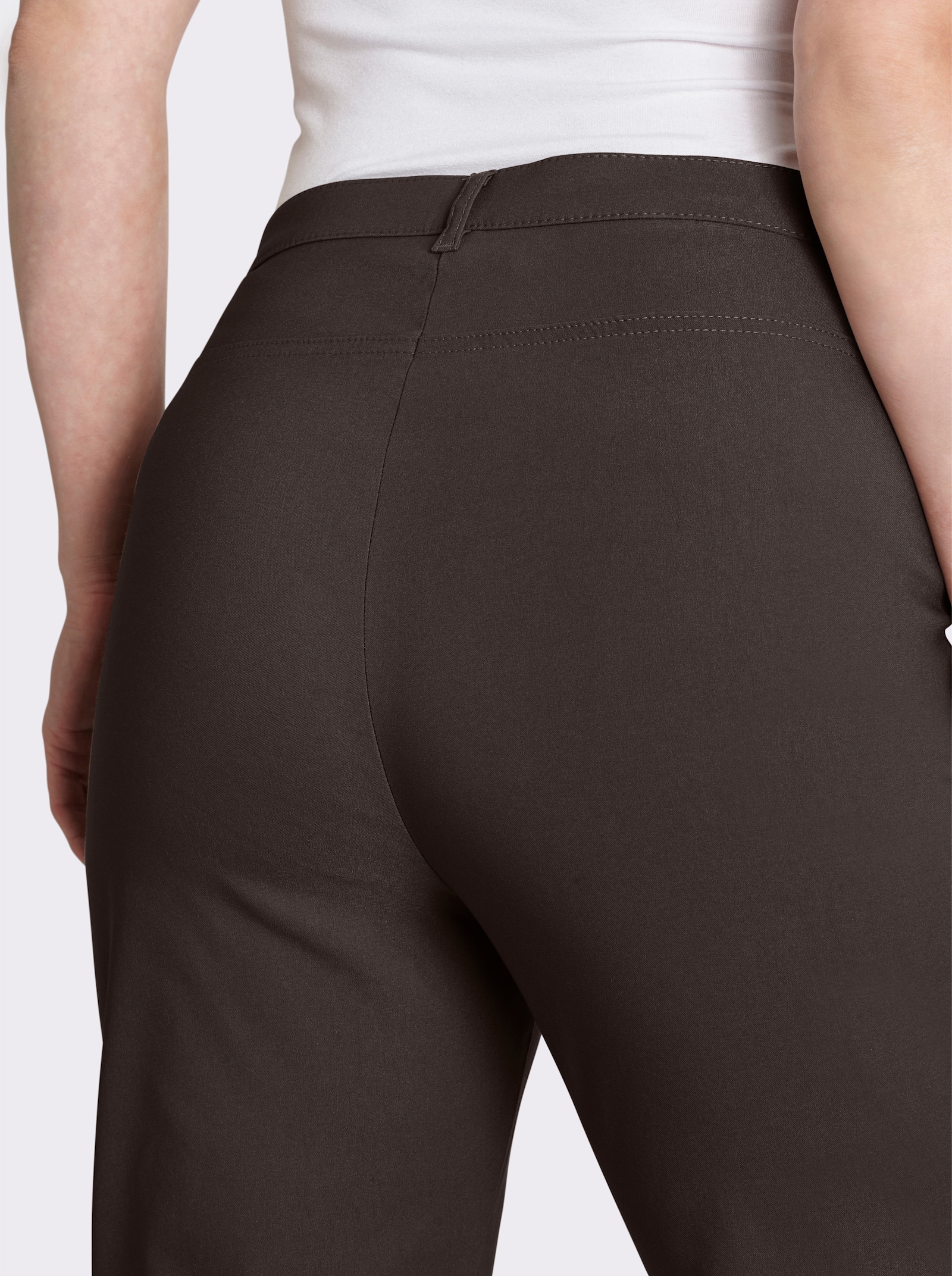 Stehmann Comfort line Thermohose in elastischer Bengalin-Qualität - mokka