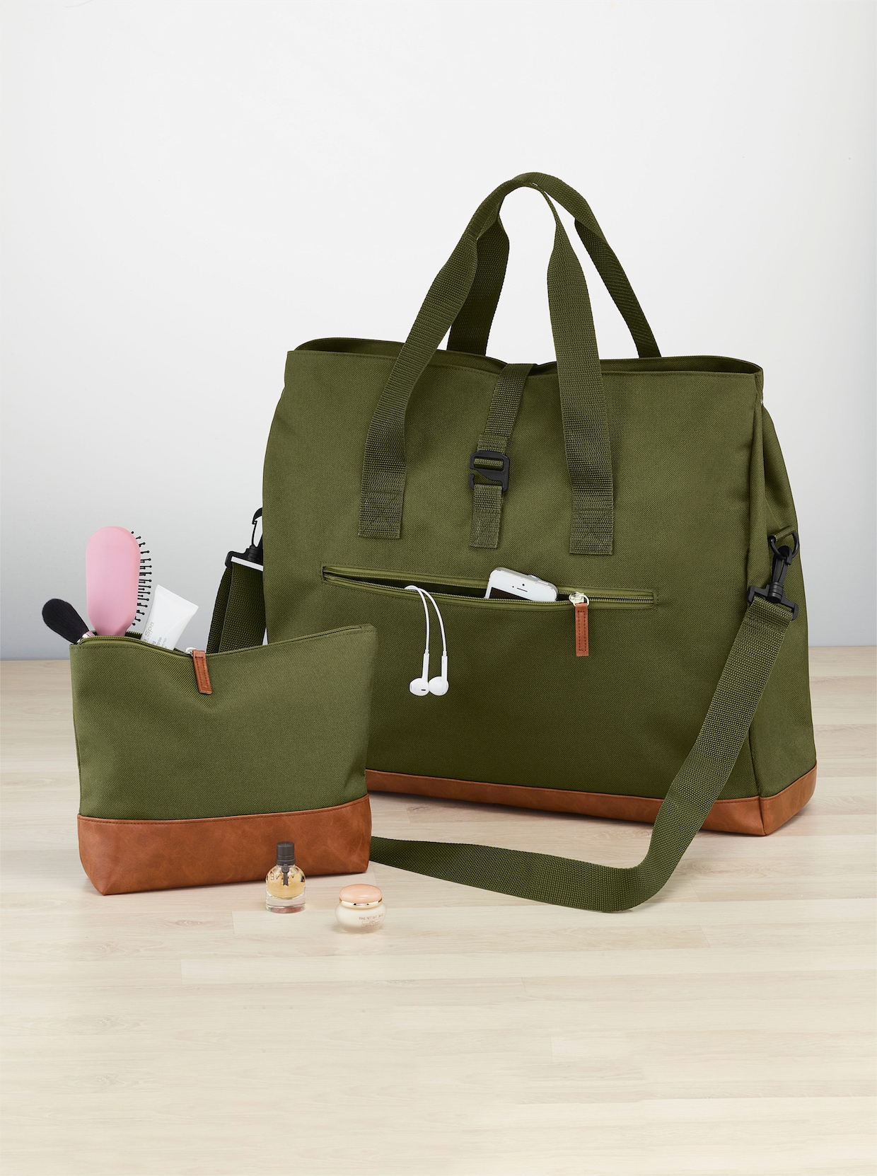 2tlg. Weekender Set - grün