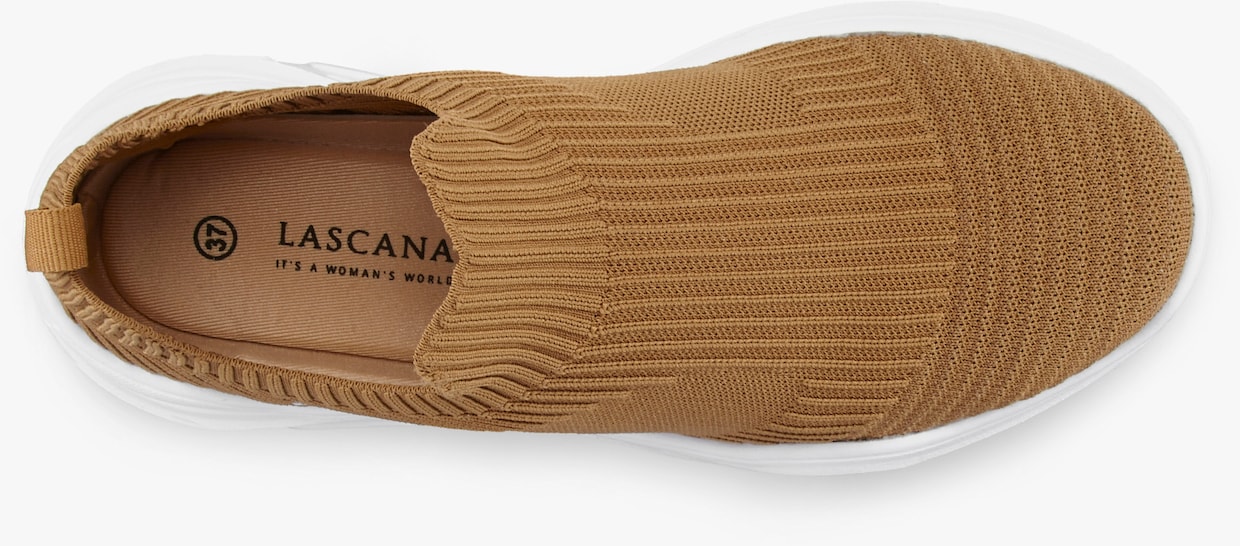 LASCANA Sneaker - camelkleuren