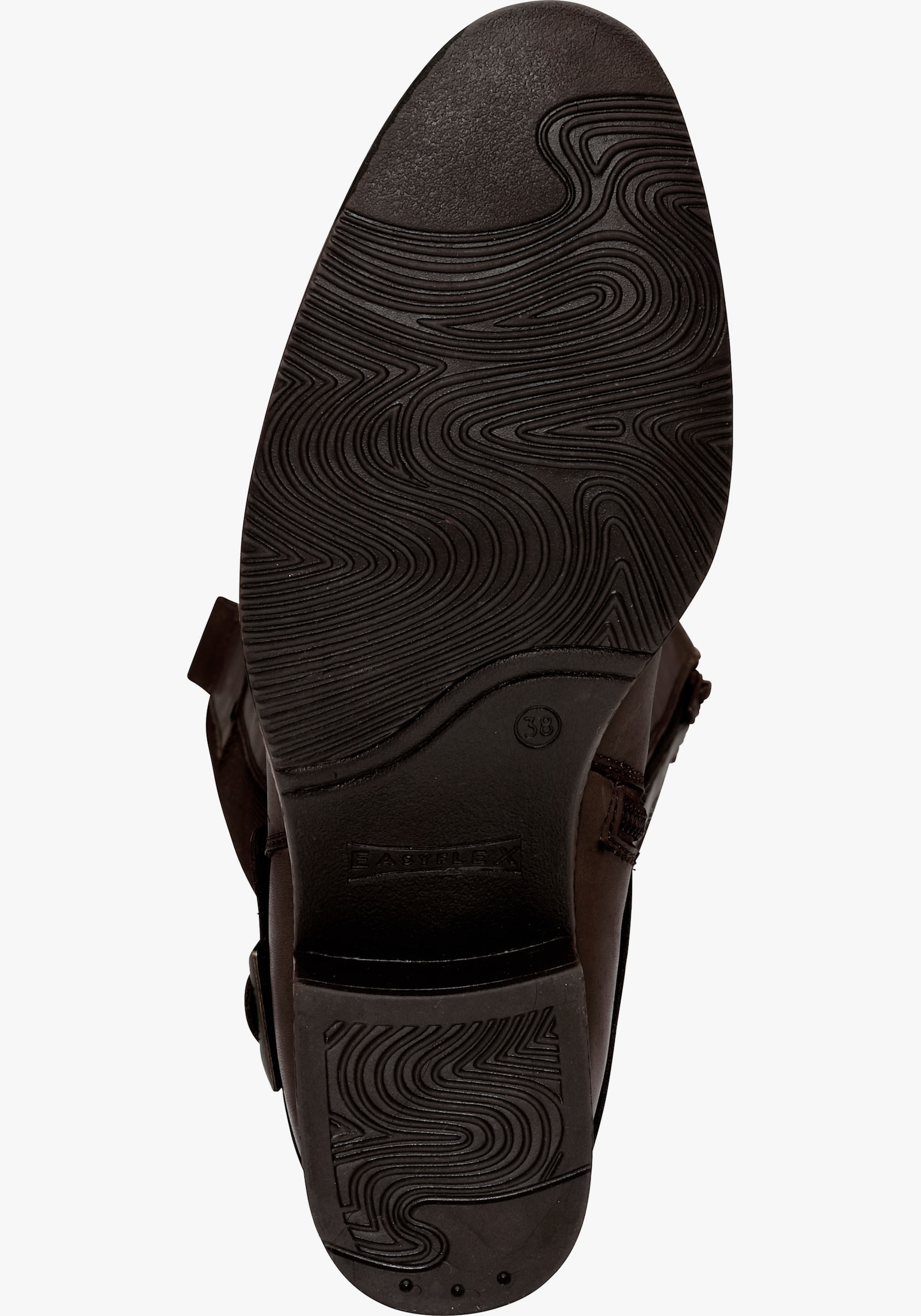 sheego Weitschaftstiefel mit Zierschnalle - braun