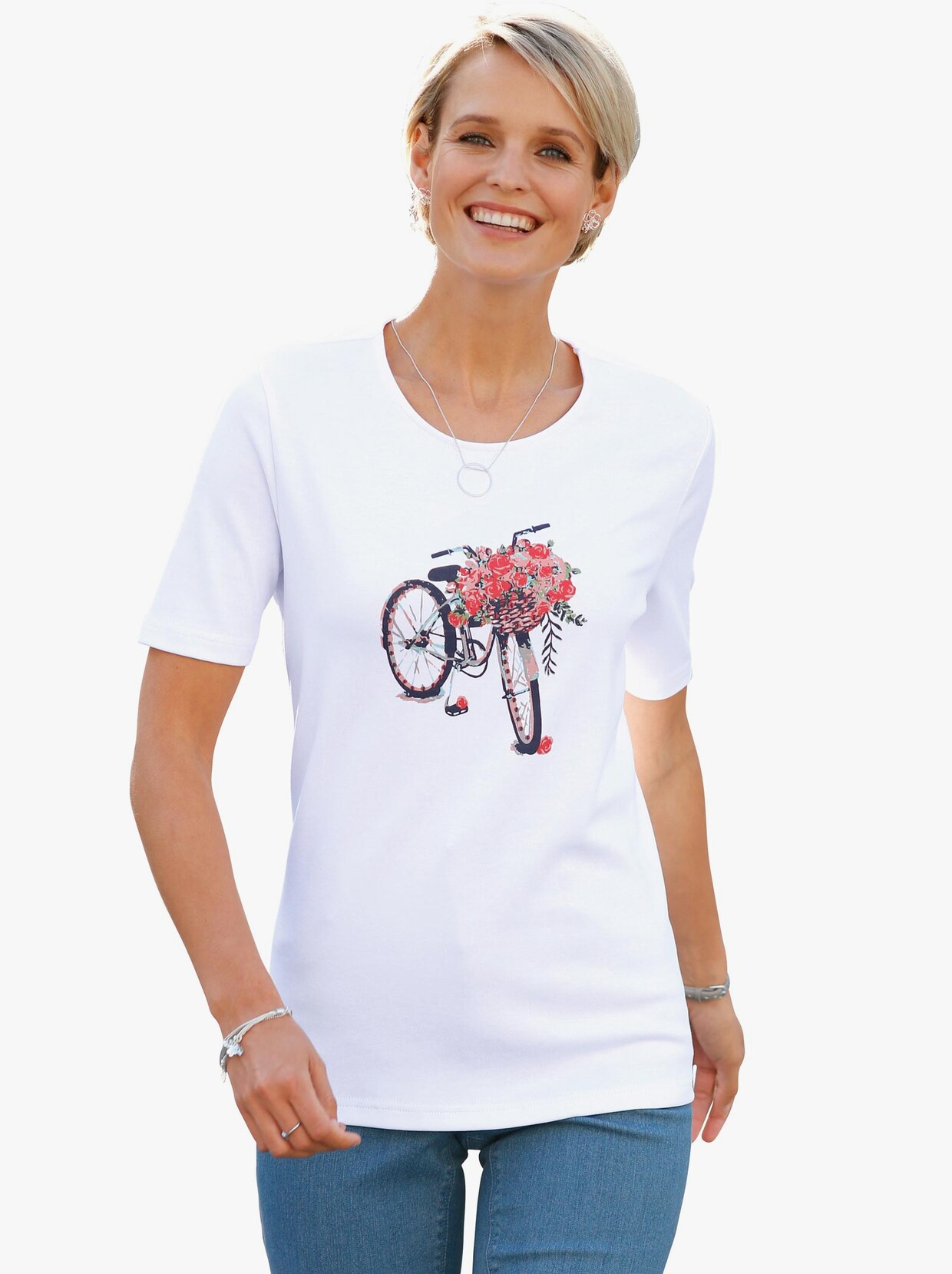 Shirt met print - wit