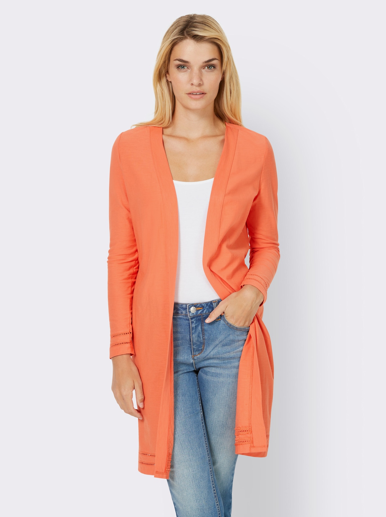 heine Shirtjacke - mandarine