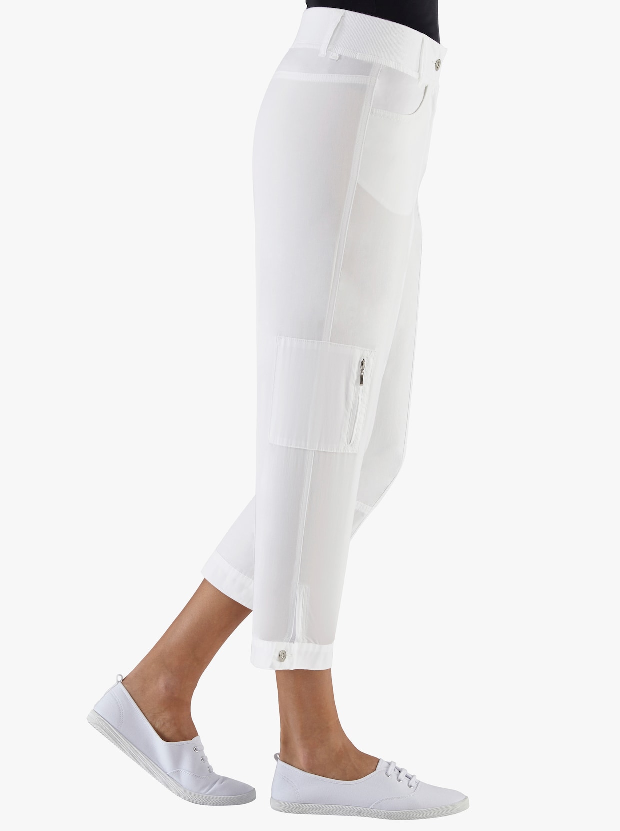 Pantalon extensible - blanc