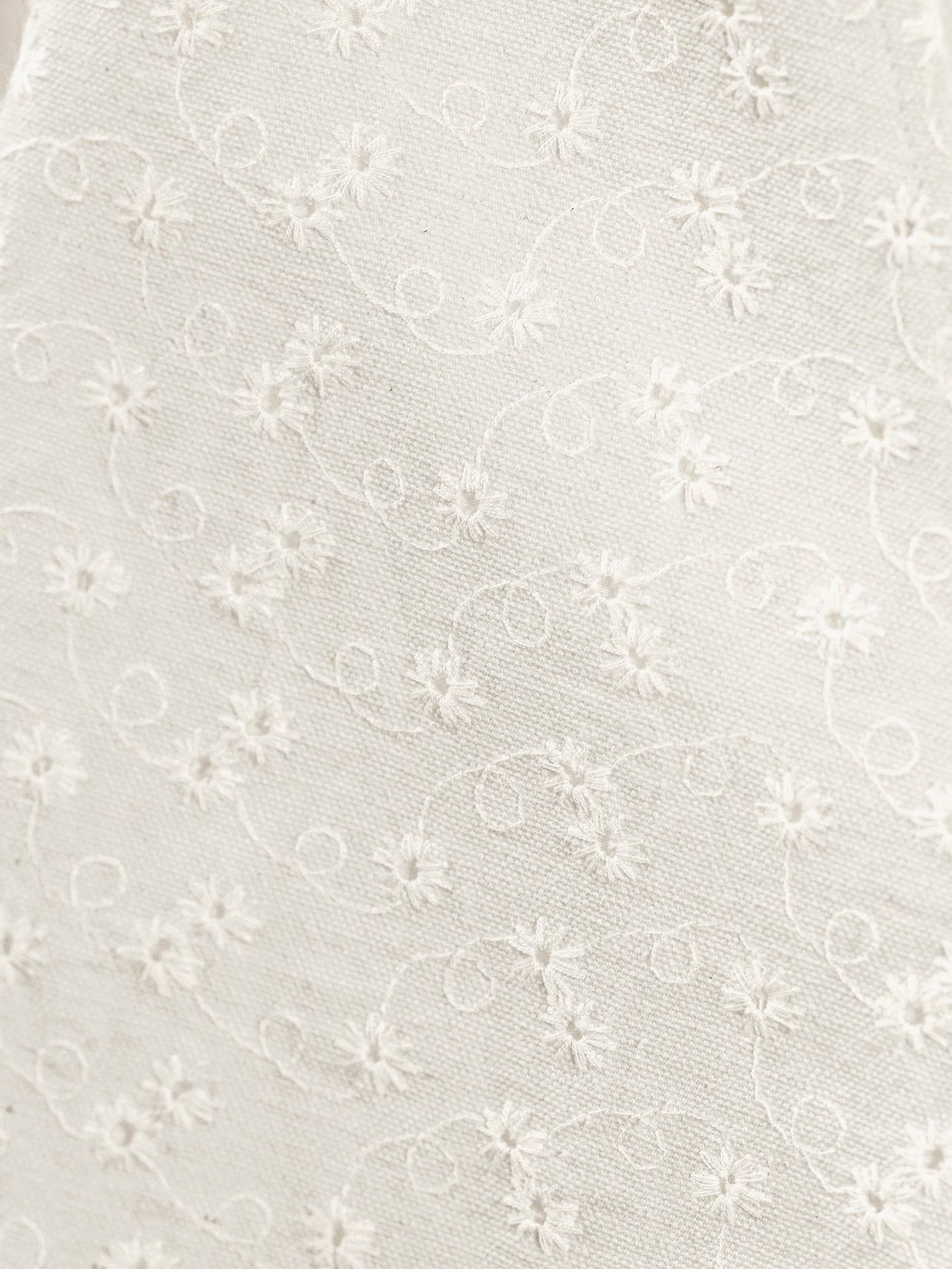 Weste mit Lochstickerei - ecru