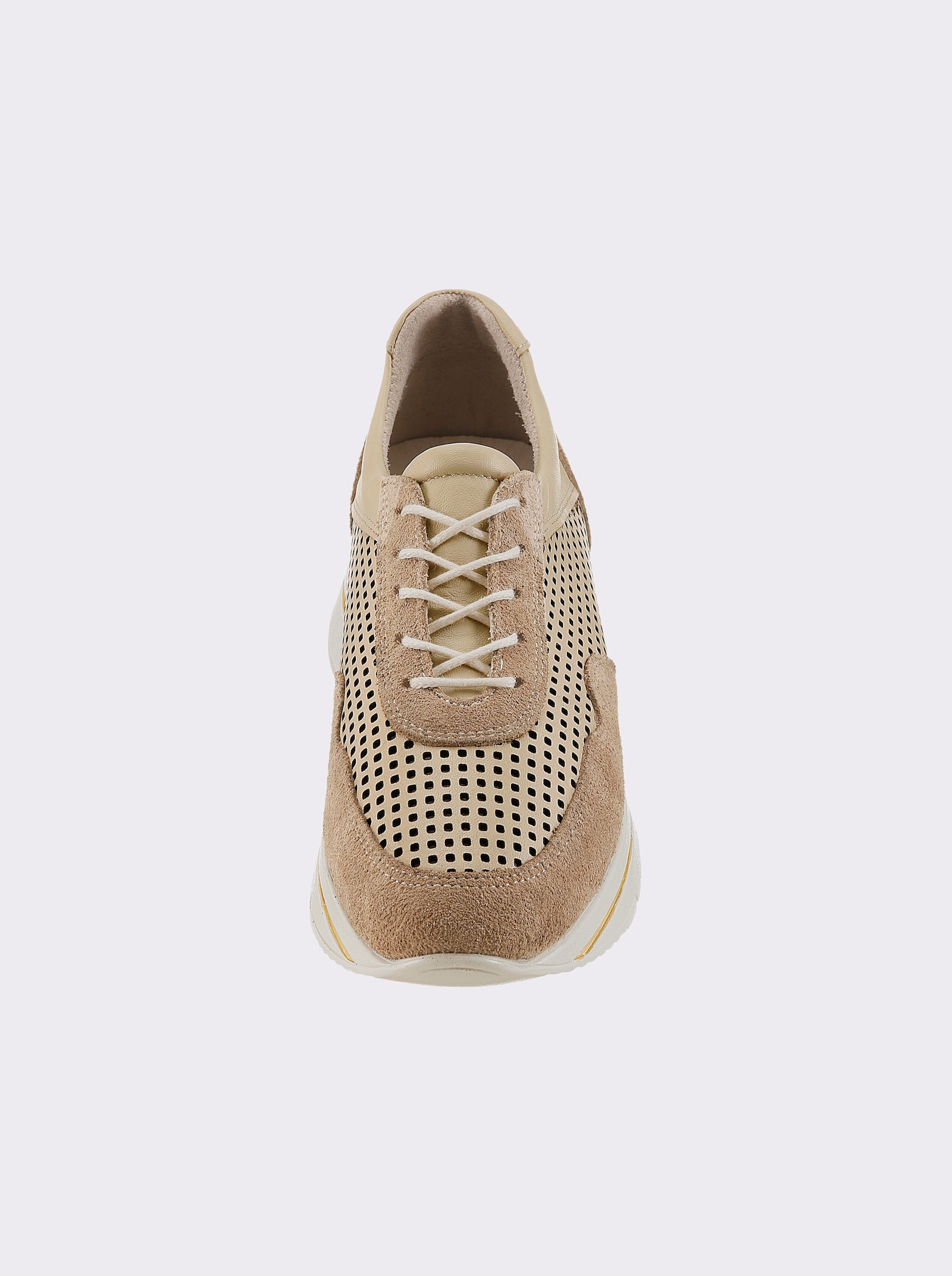 Gemini Sneaker mit Veloursleder - beige