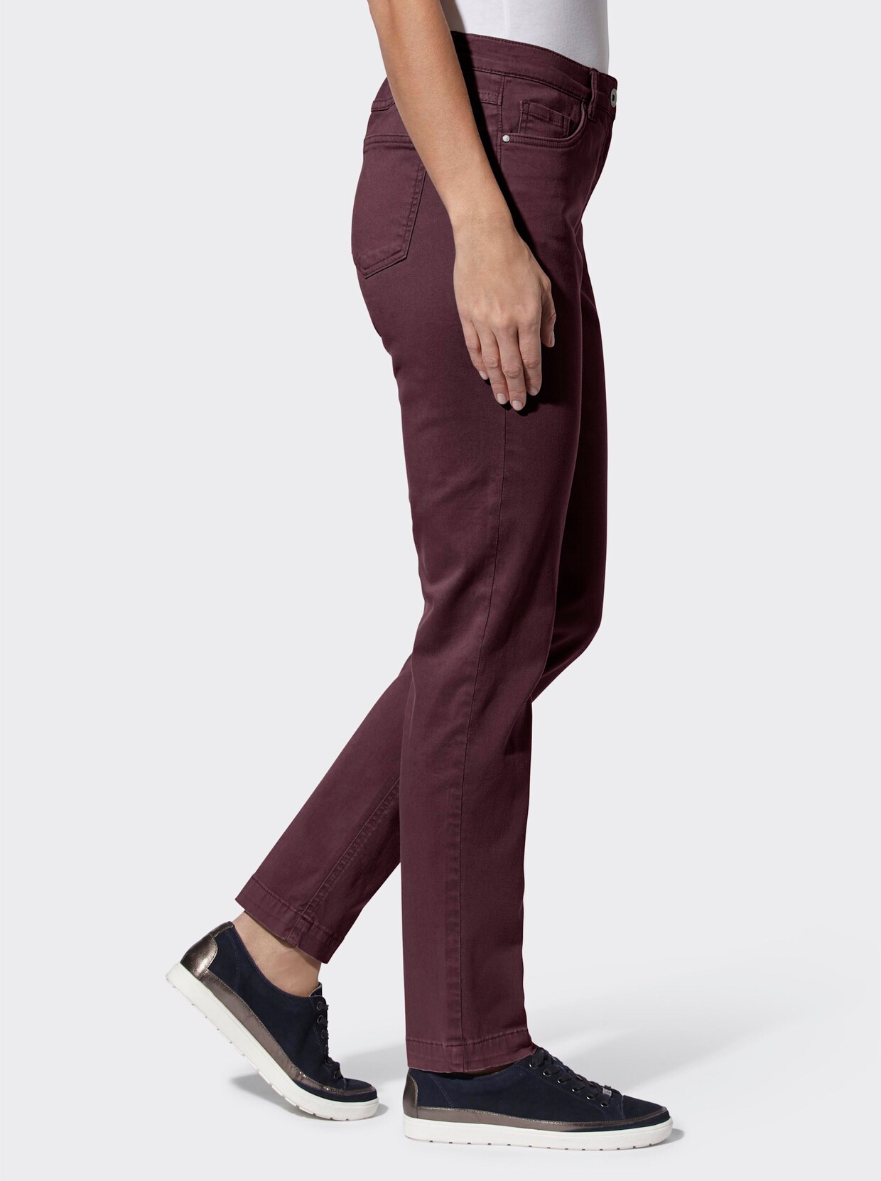 Twill-Hose - burgund