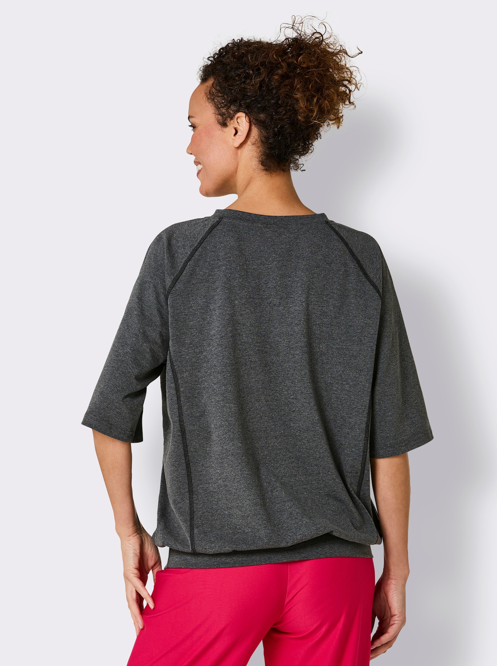 Catamaran Sports Functioneel shirt met raglanmouwen - antraciet gemêleerd