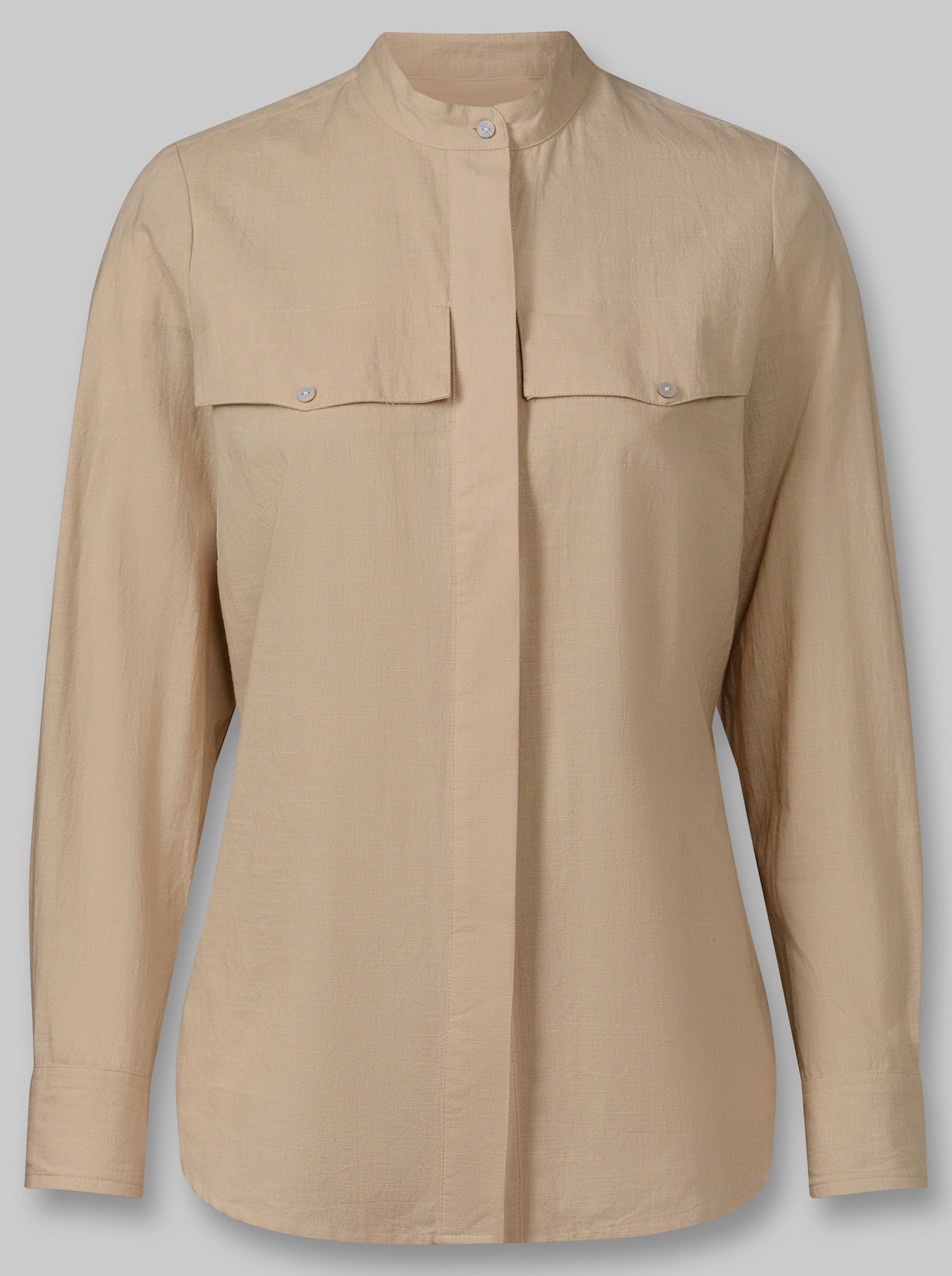 heine Bluse mit Stehkragen - beige