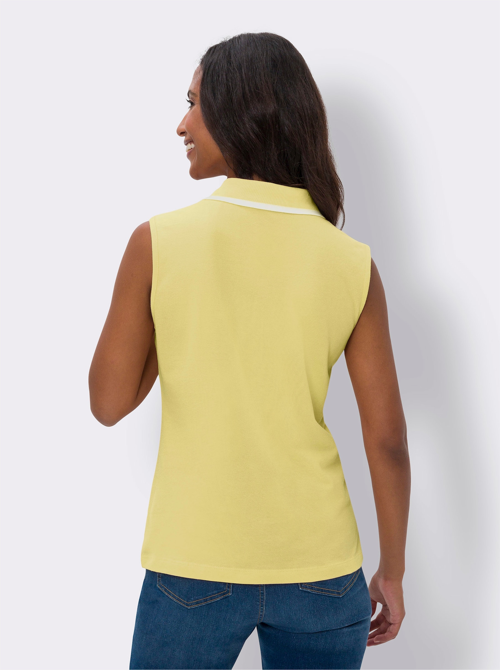 heine Poloshirt in Pikee-Qualität - zitrone