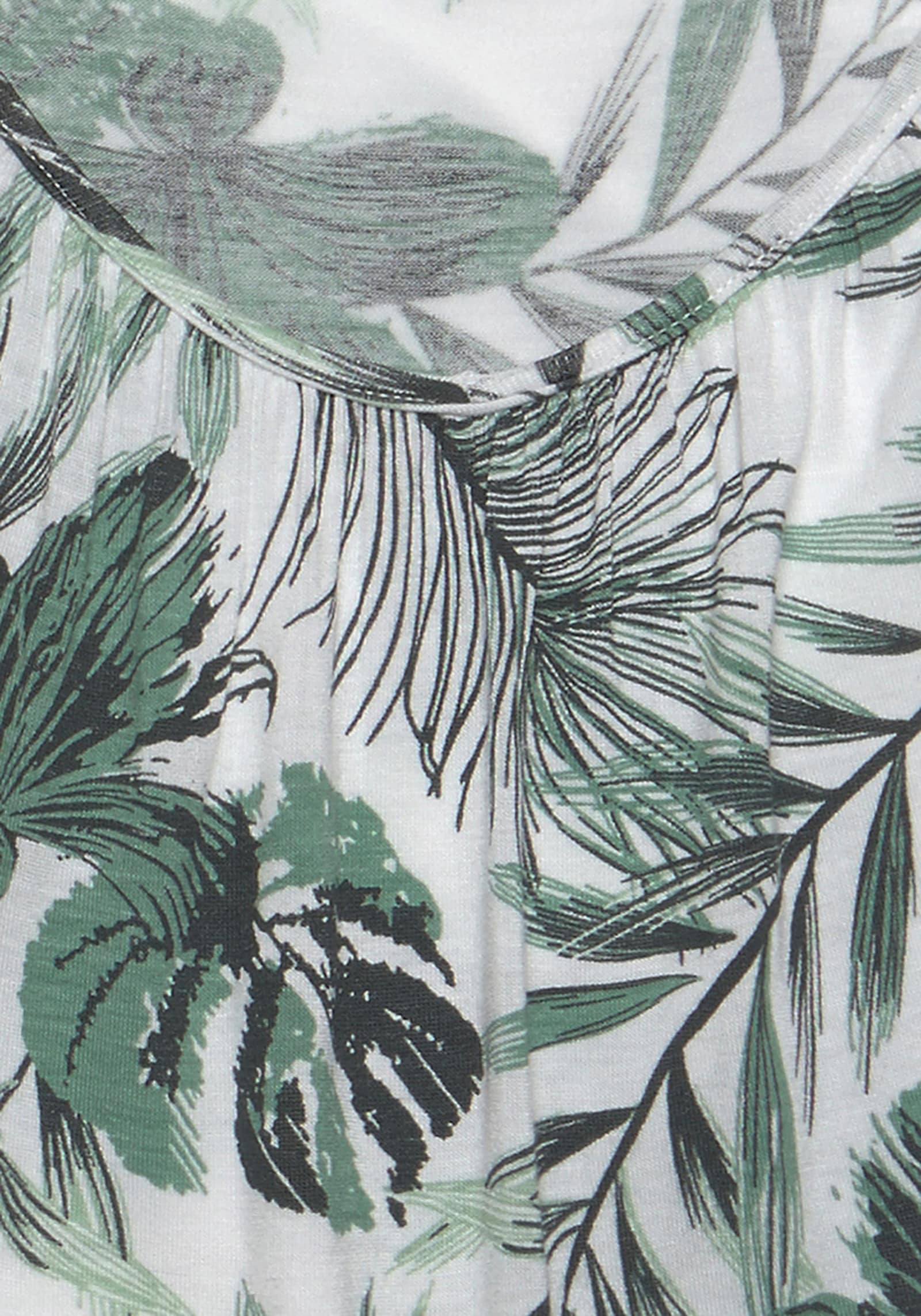 LASCANA Spaghettitop - weiss-bedruckt, dunkelgrün