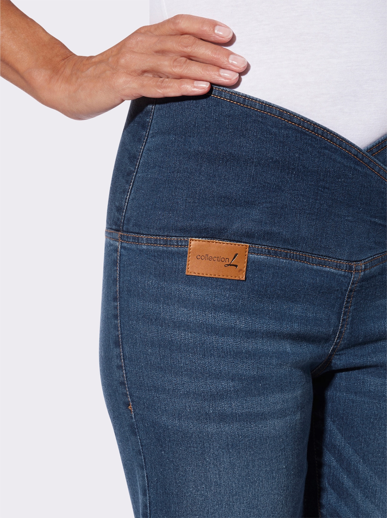 Jeansbermudas - blue-stone-washed