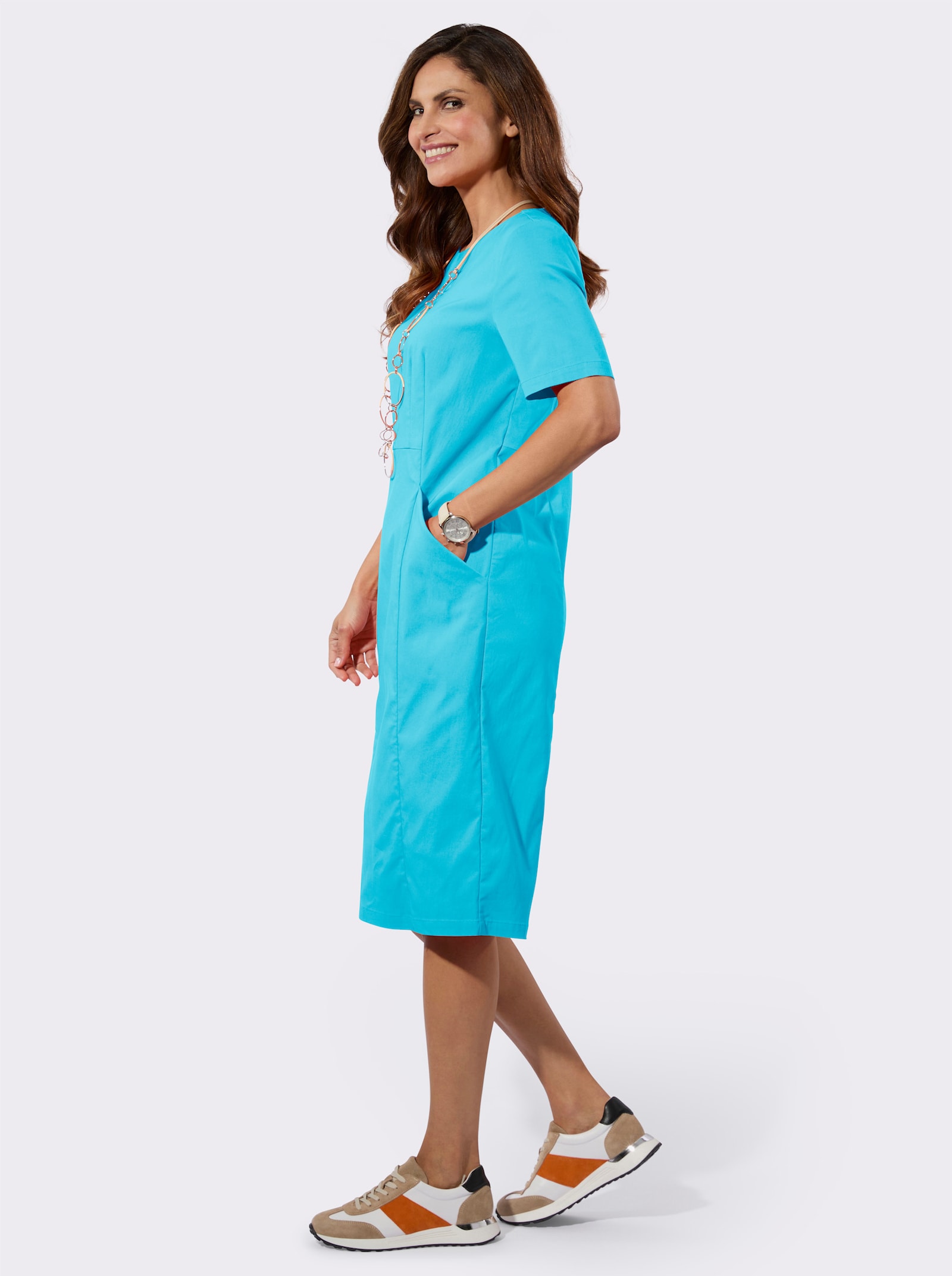 Etuikleid in Bengalin-Qualität - türkis