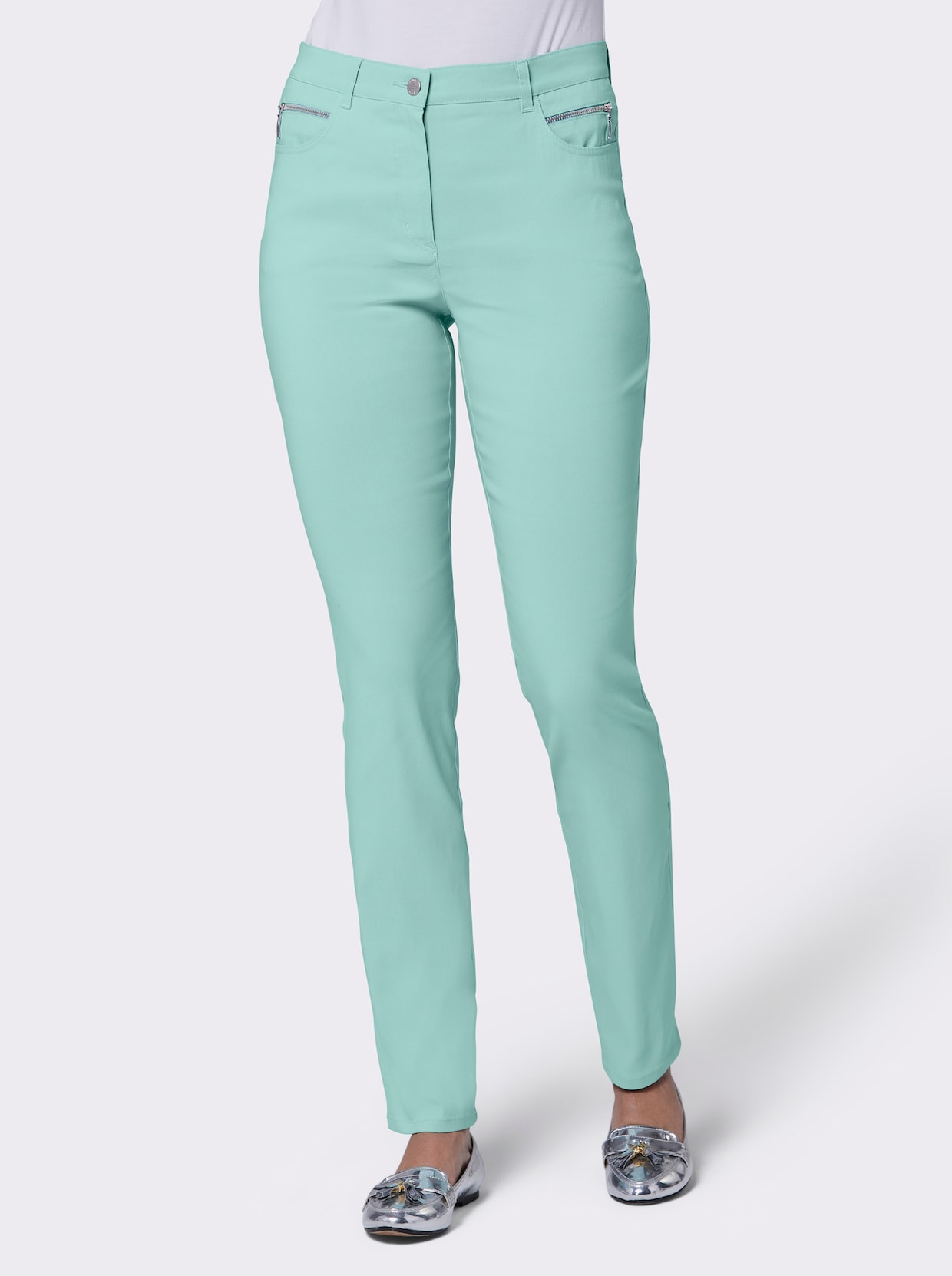 Stehmann Comfort line Stijlvolle stretchbroek - mint