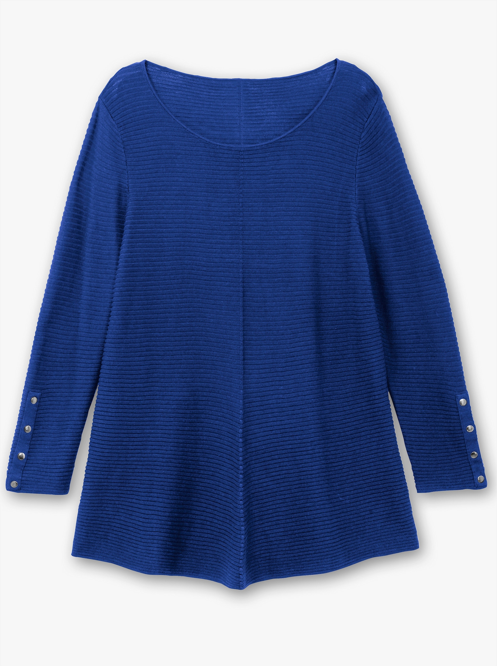 Rundhalspullover mit Nieten-Verzierung - royalblau