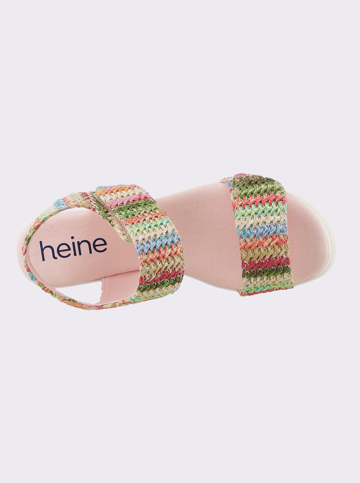 heine Keilsandalette - rosé-bunt