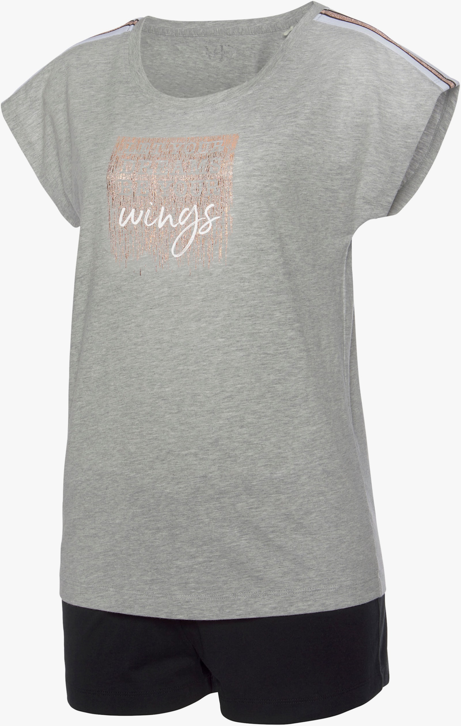 Vivance Dreams Shorty - grau-meliert-schwarz