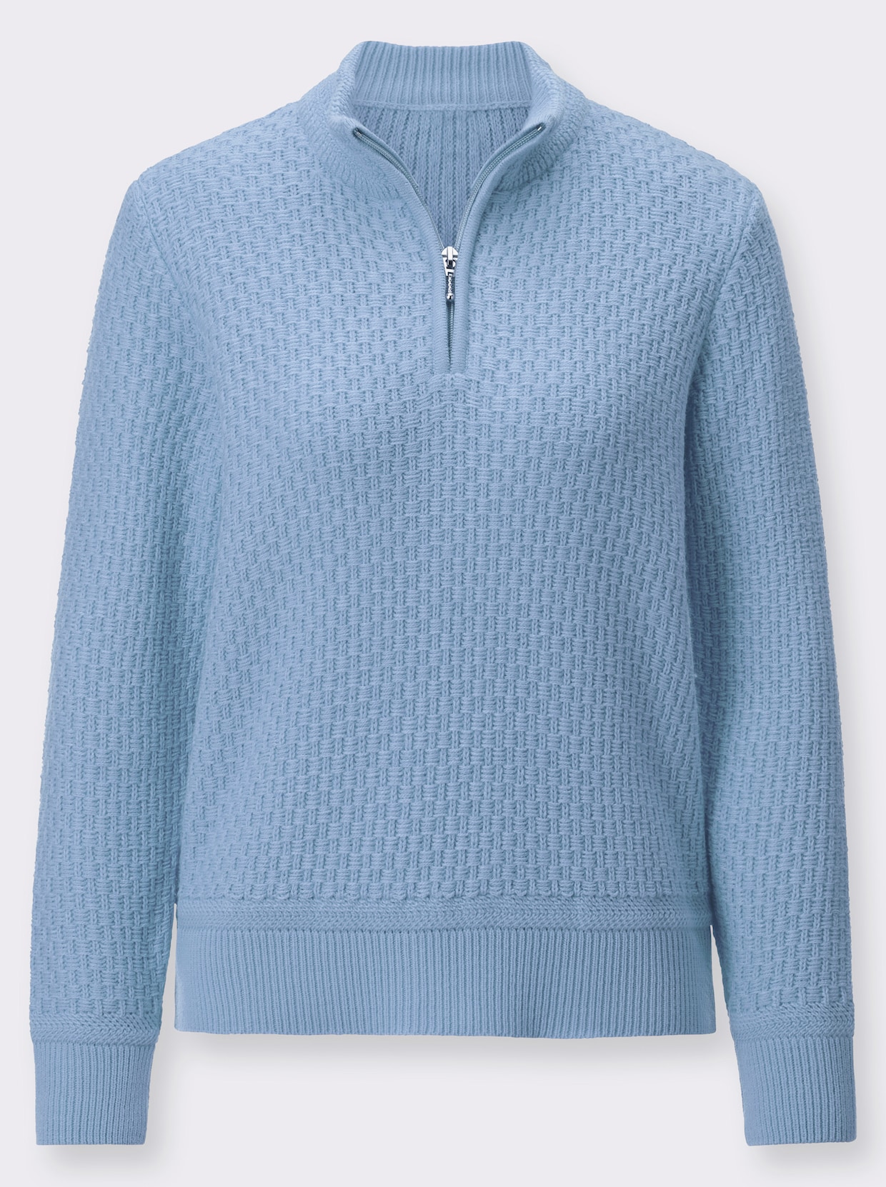 Langarm-Pullover - blau