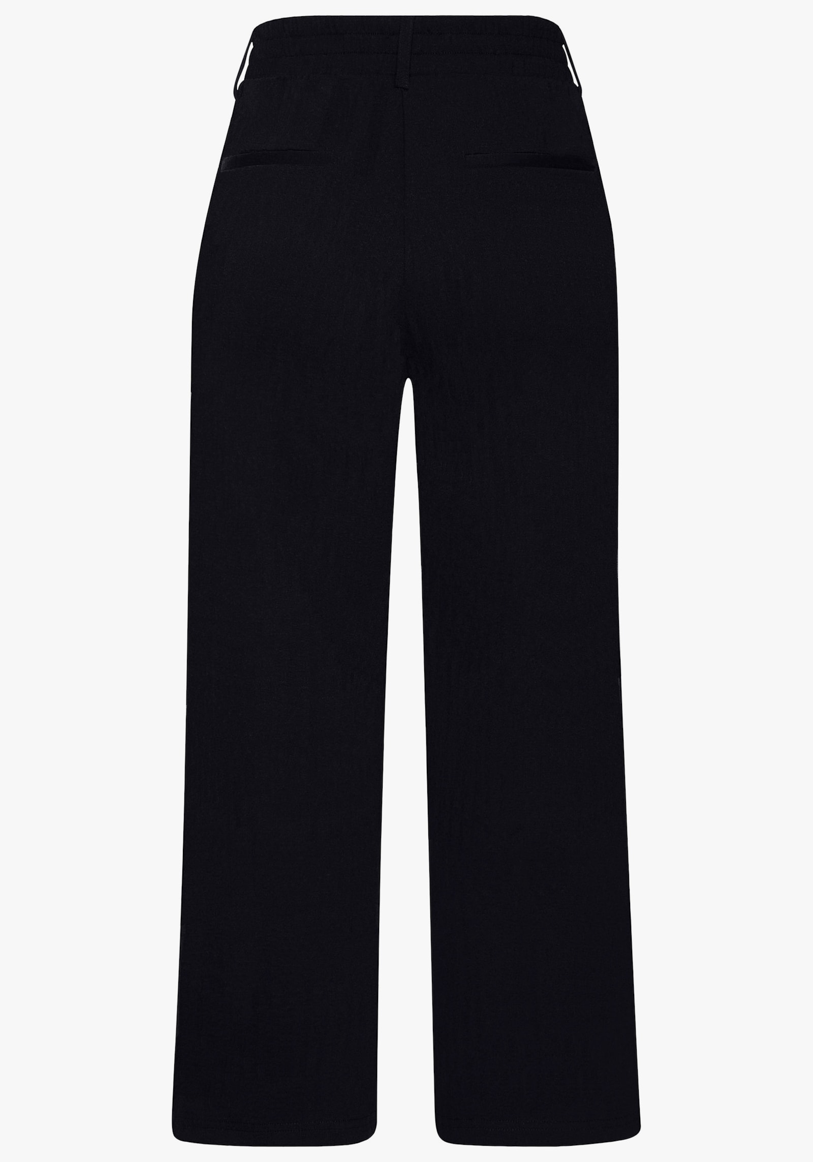 LASCANA Pantalon large - noir uni