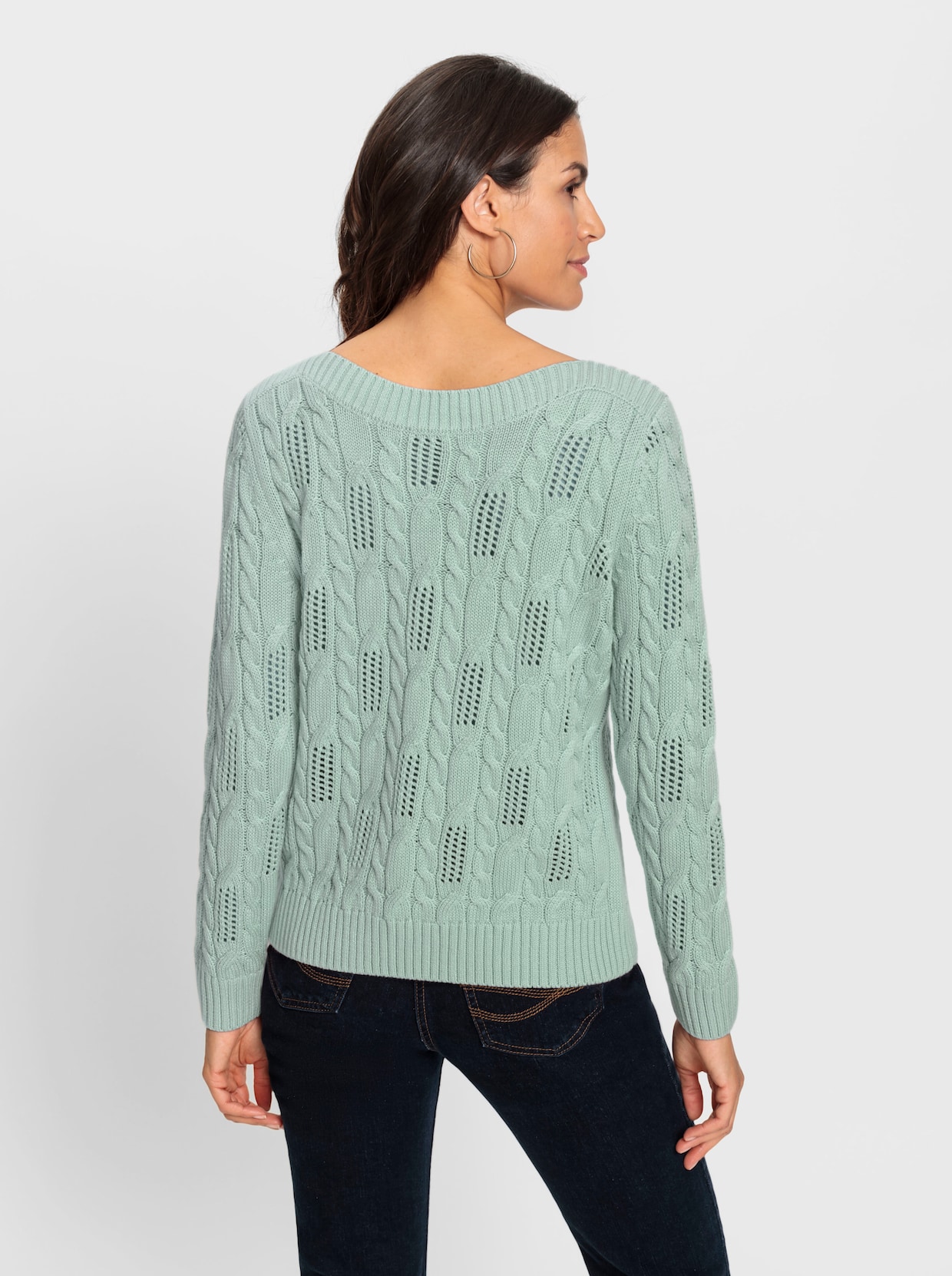 Pullover met lange mouwen - kalkmint