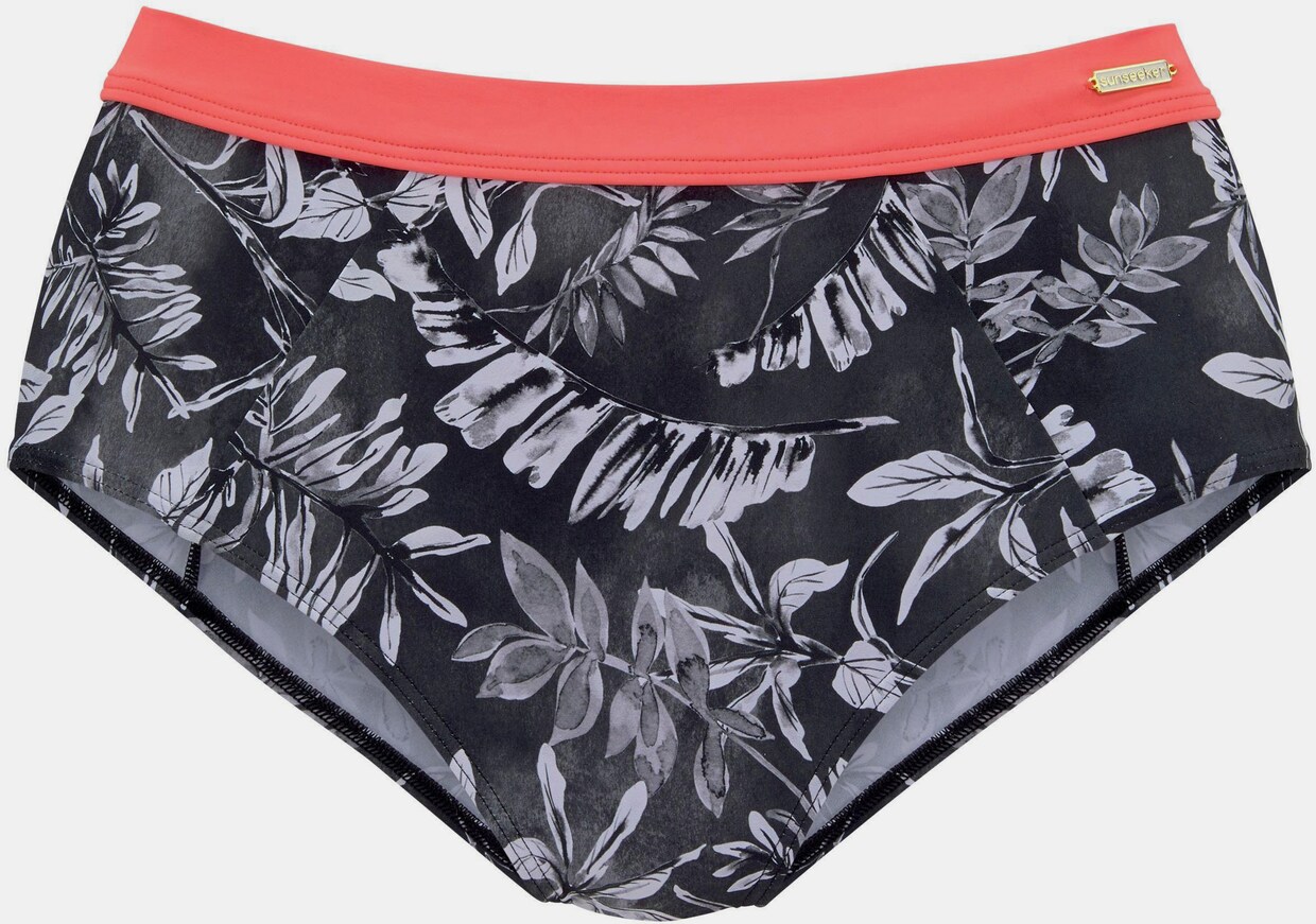 Sunseeker Highwaist-Bikini-Hose - schwarz-weiß