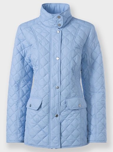 Steppjacke mit Pattentaschen - eisblau