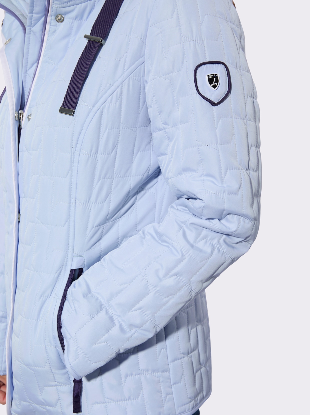 Steppjacke - hellblau