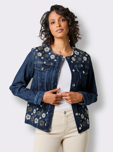 CREATION L PREMIUM Jeansblazer - blue-stone-washed