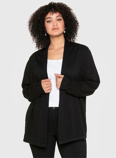 sheego Strickjacke - schwarz