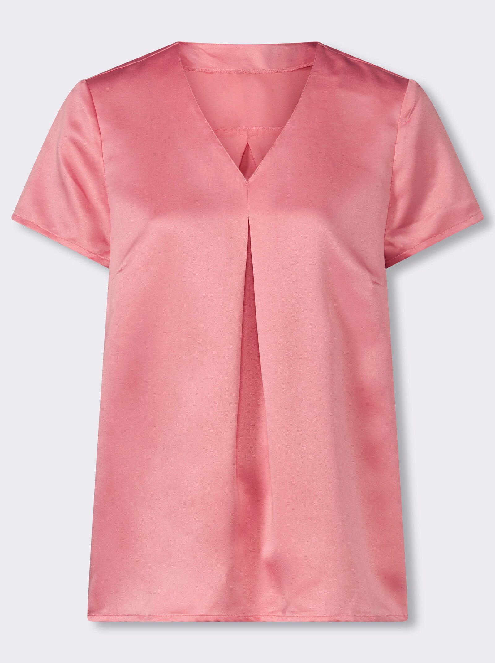 Tunika mit Kellerfalten - flamingo