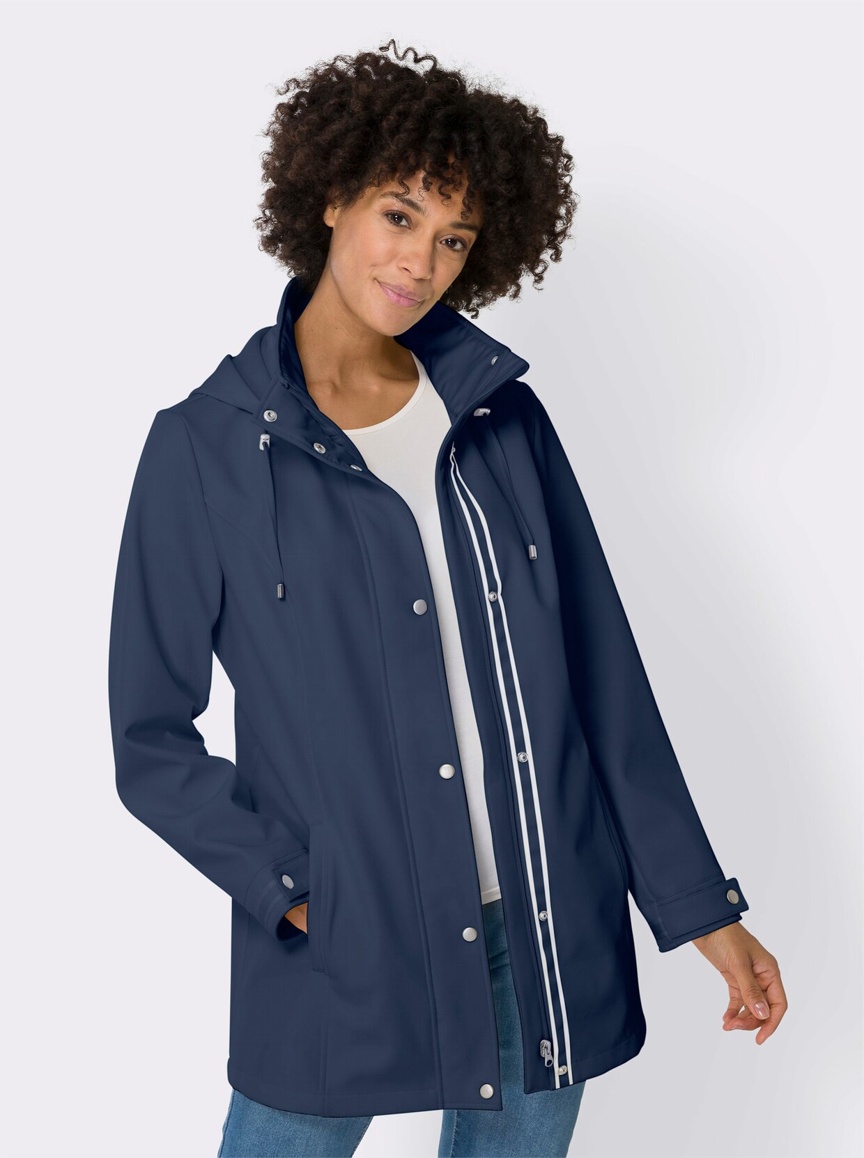 Softshell-jack - donkerblauw