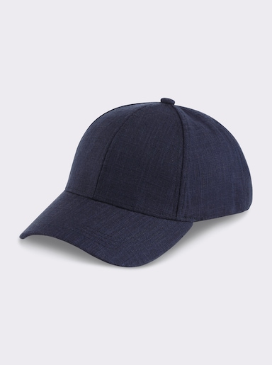 heine Cap aus Leinen - marine