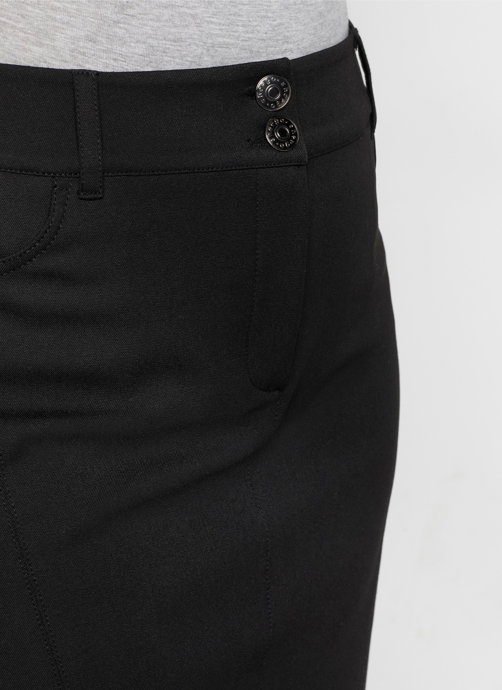 sheego Bleistiftrock mit Bodyforming-Effekt - schwarz