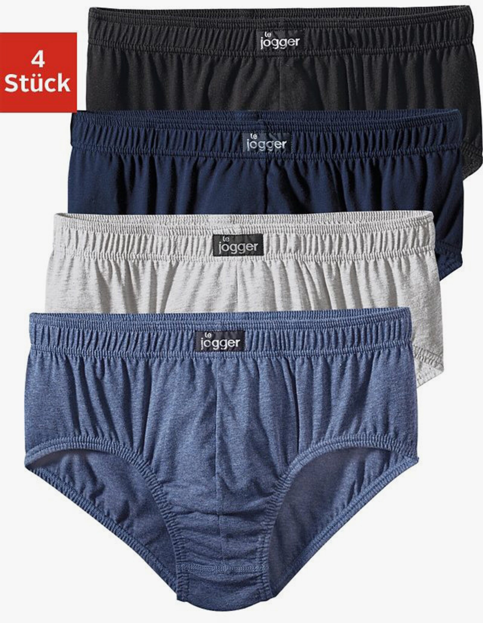 le jogger Slip - schwarz, marine, grau-meliert, blau-meliert