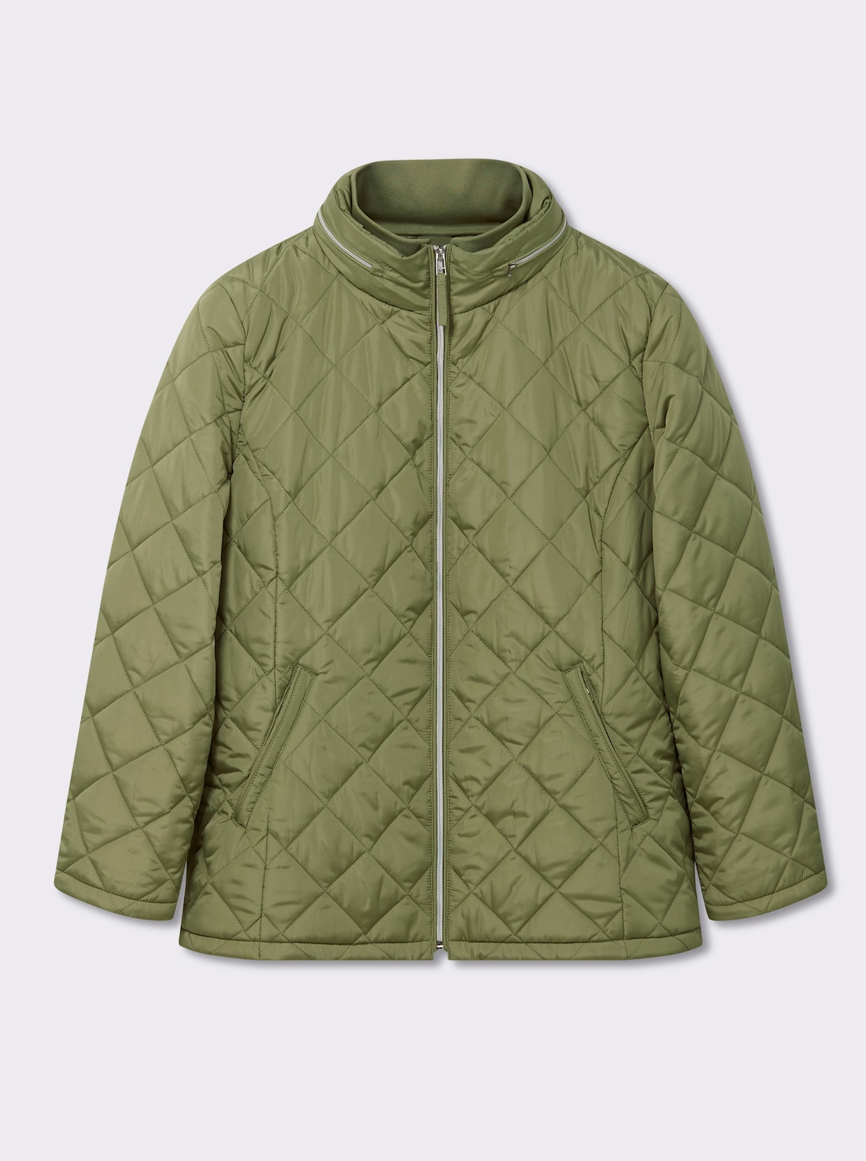 Steppjacke mit Sandwich-Stepp und Wattierung - schilf
