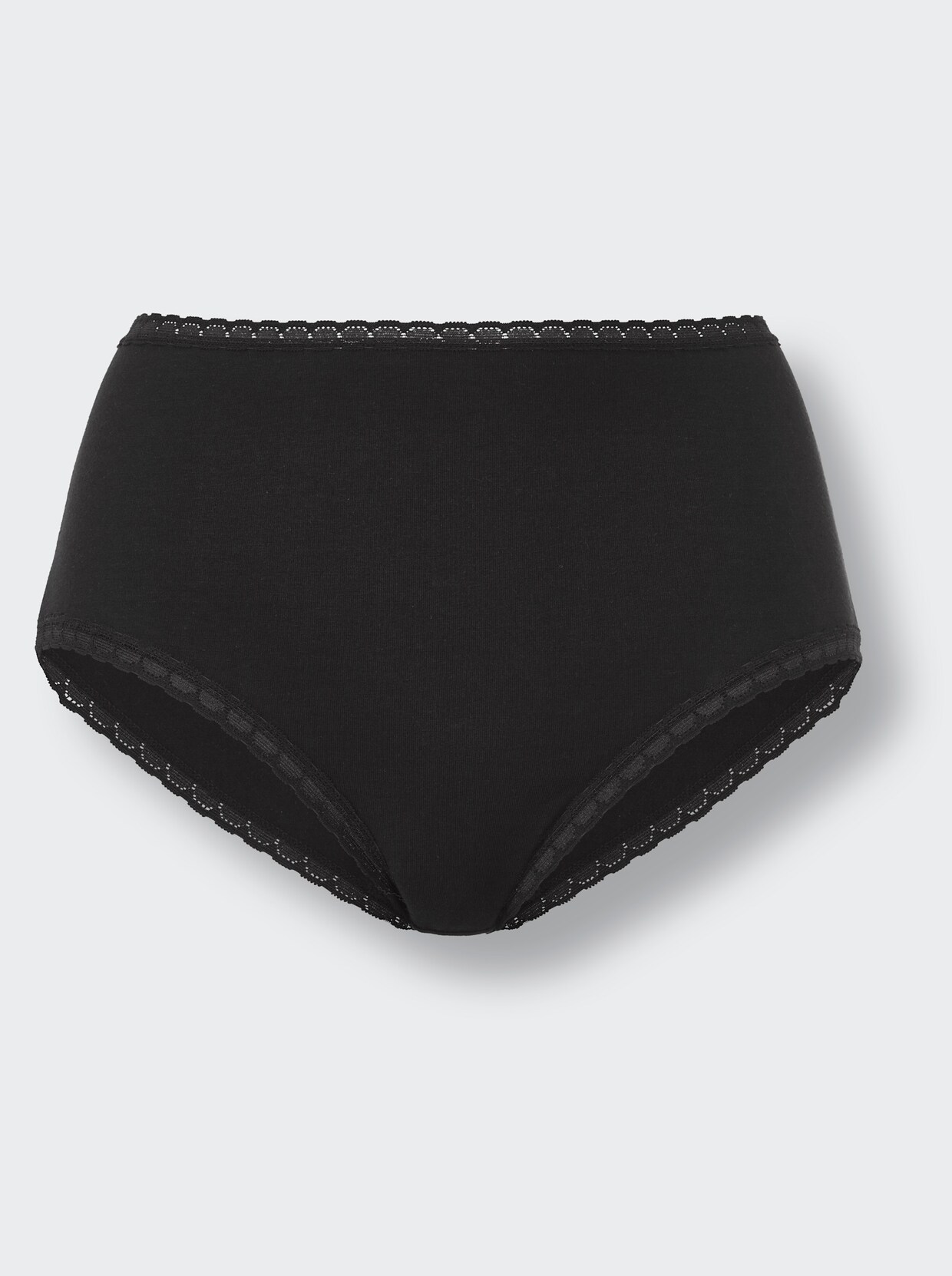 wäschepur Hüftslip - weiß + schwarz