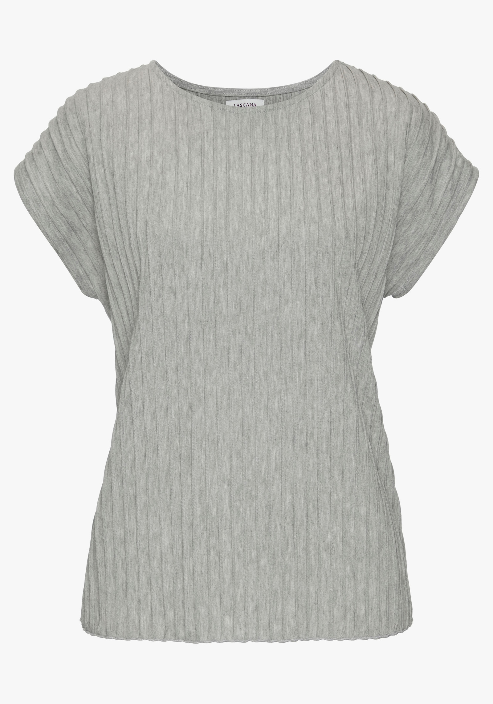 LASCANA T-Shirt - grau meliert