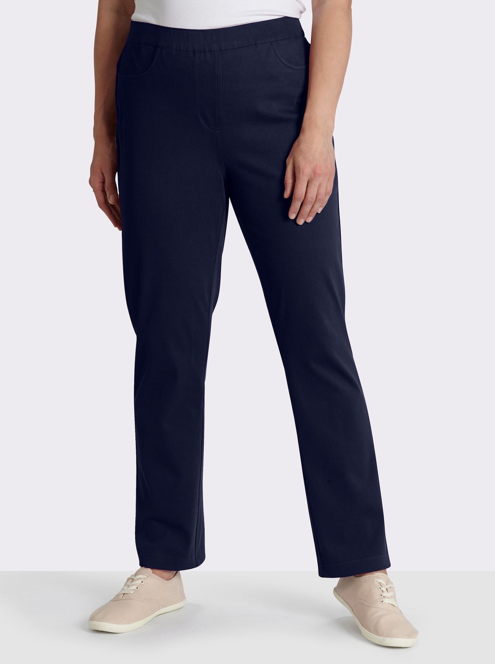 Schlupfhose mit Dehnbund - marine