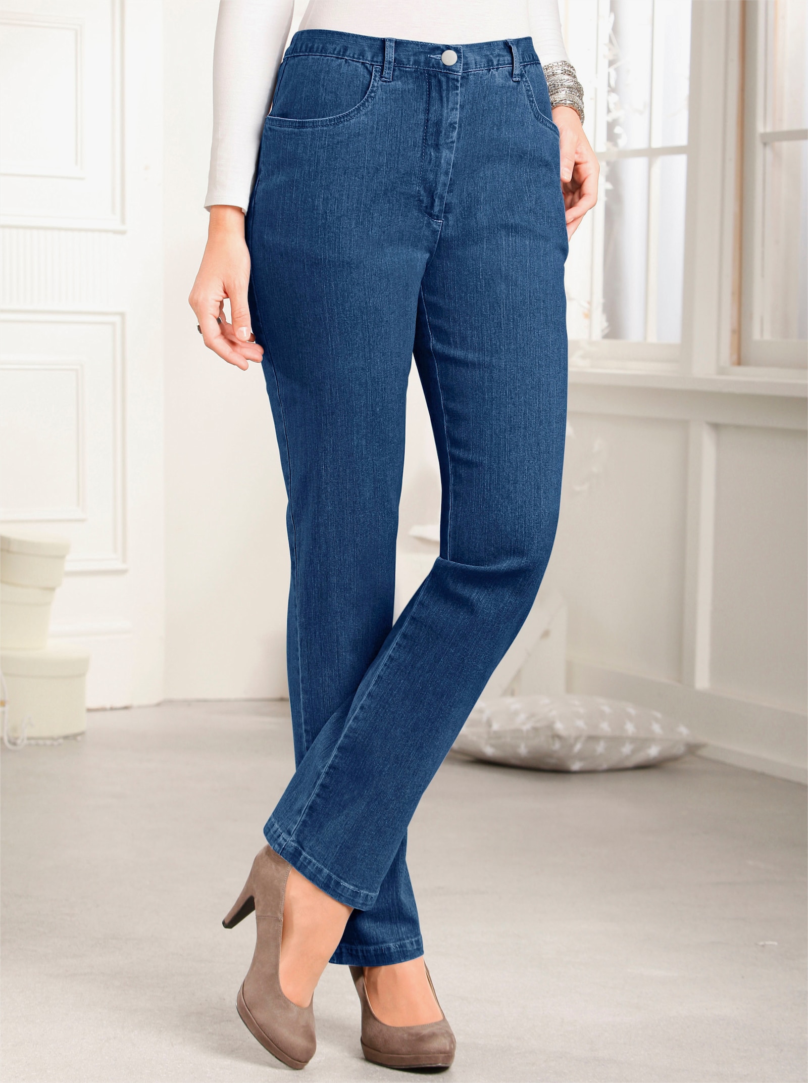Jeans mit Stretch-Anteil - blue-stone-washed